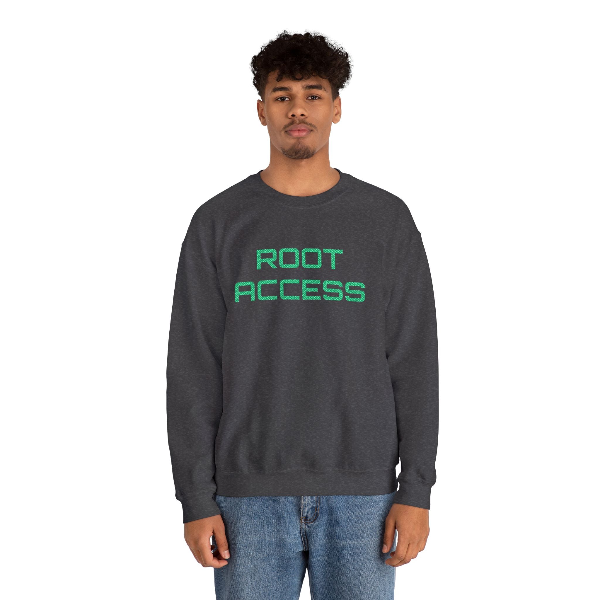 CipherCore Root Access Embroidered Sweatshirt | Digital-Era Identity Wear