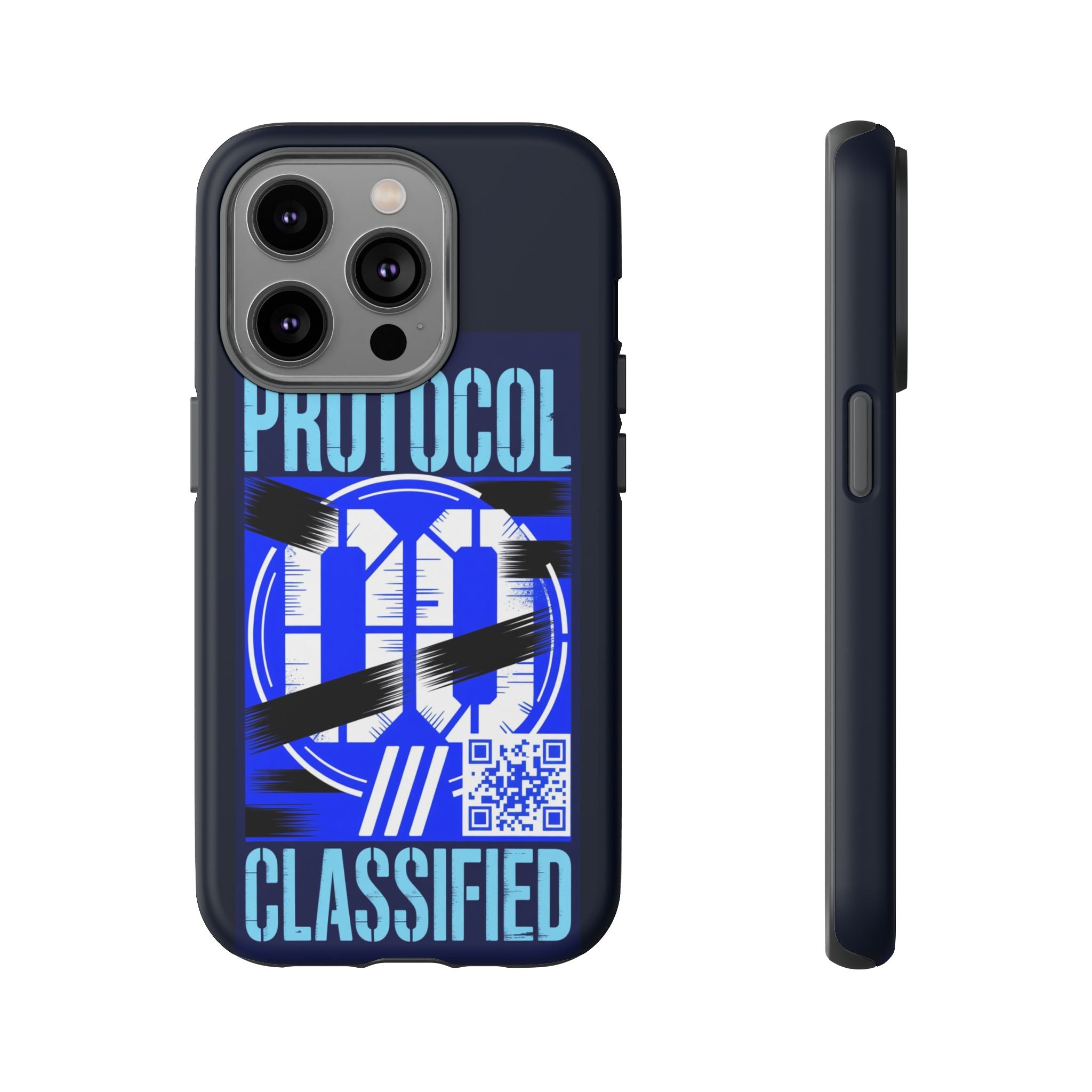 CipherCore Redacted Dual-Layer Phone Case | Digital-Era Identity Accessory