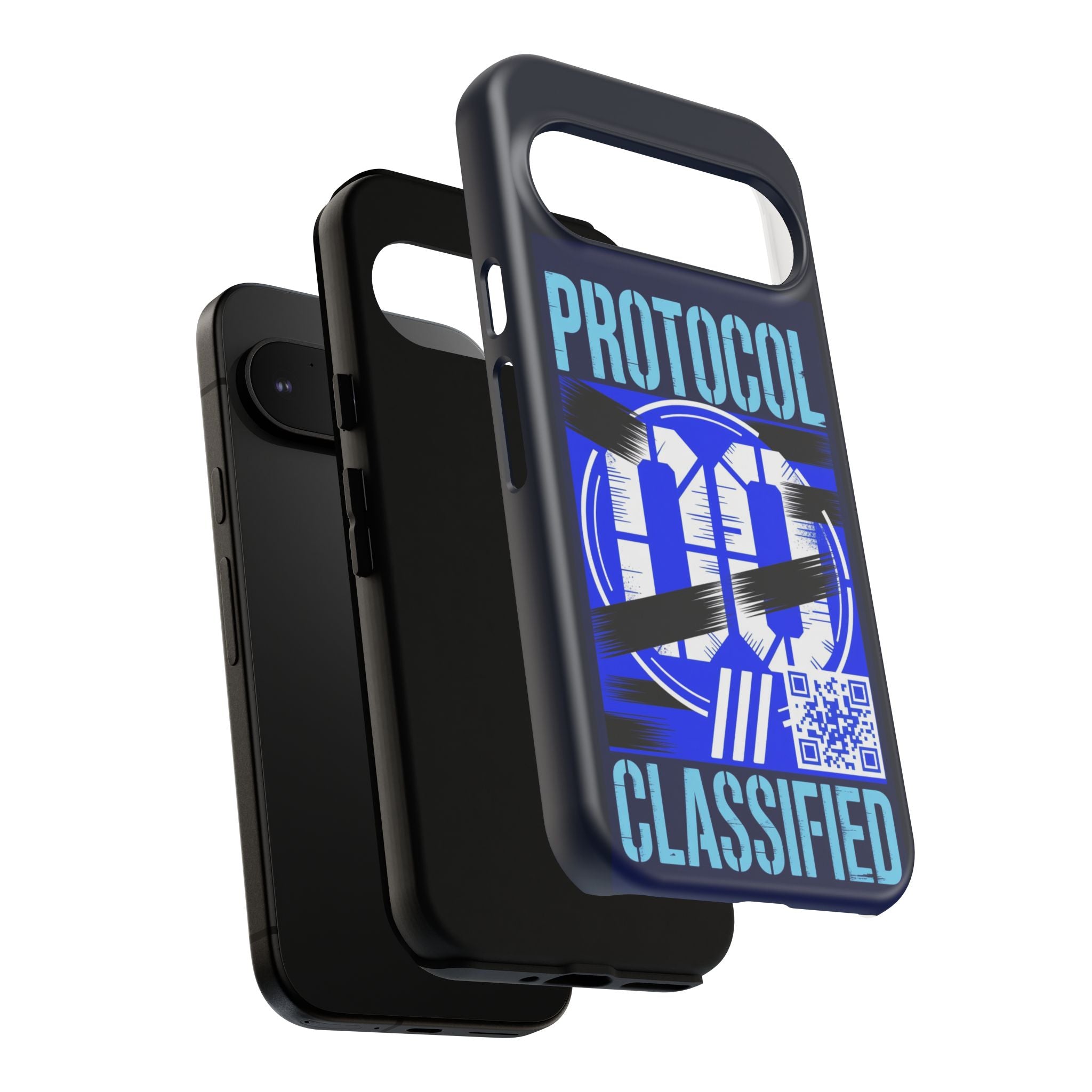 CipherCore Redacted Dual-Layer Phone Case | Digital-Era Identity Accessory