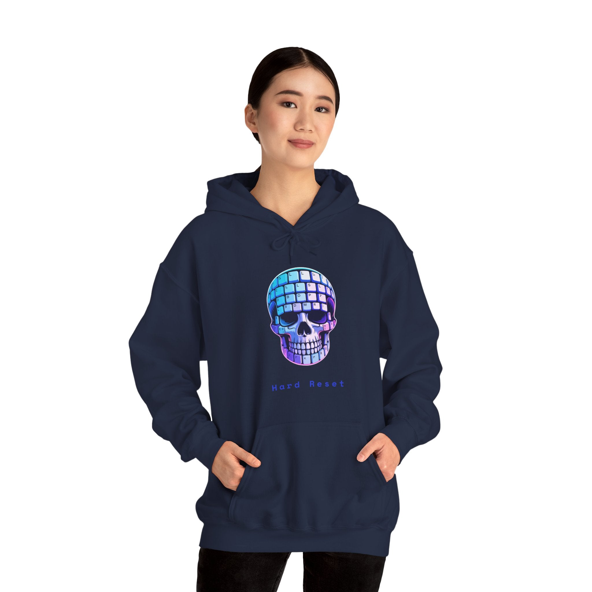 CipherCore Skull Keyboard Graphic Hoodie | Digital-Era Identity Wear