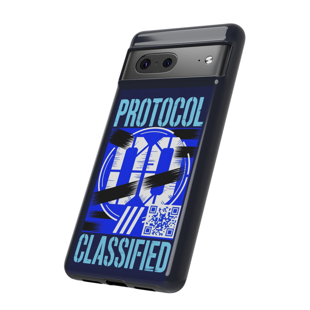CipherCore Redacted Dual-Layer Phone Case | Digital-Era Identity Accessory