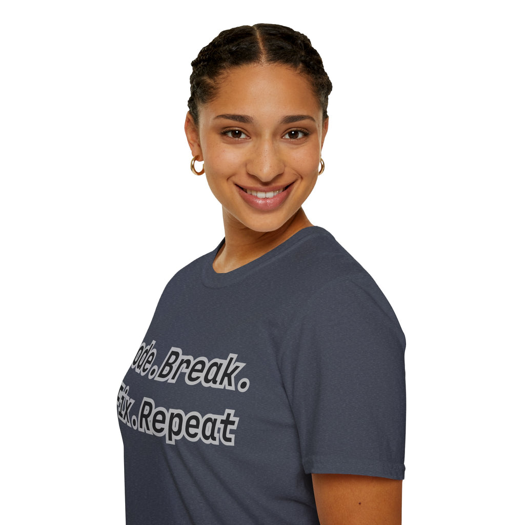 CipherCore Code Break Fix Repeat Graphic Tee | Digital-Era Identity Wear