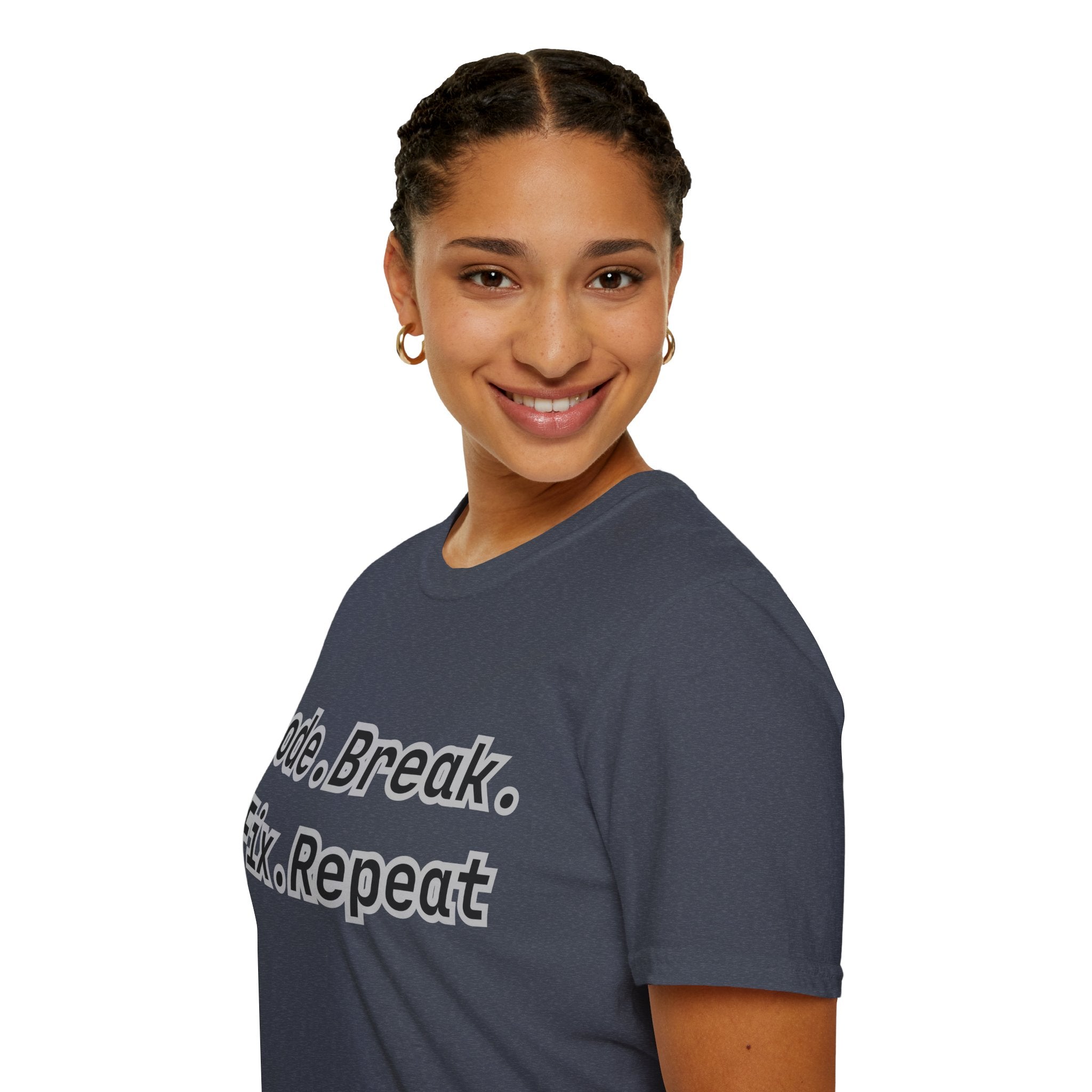 CipherCore Code Break Fix Repeat Graphic Tee | Digital-Era Identity Wear