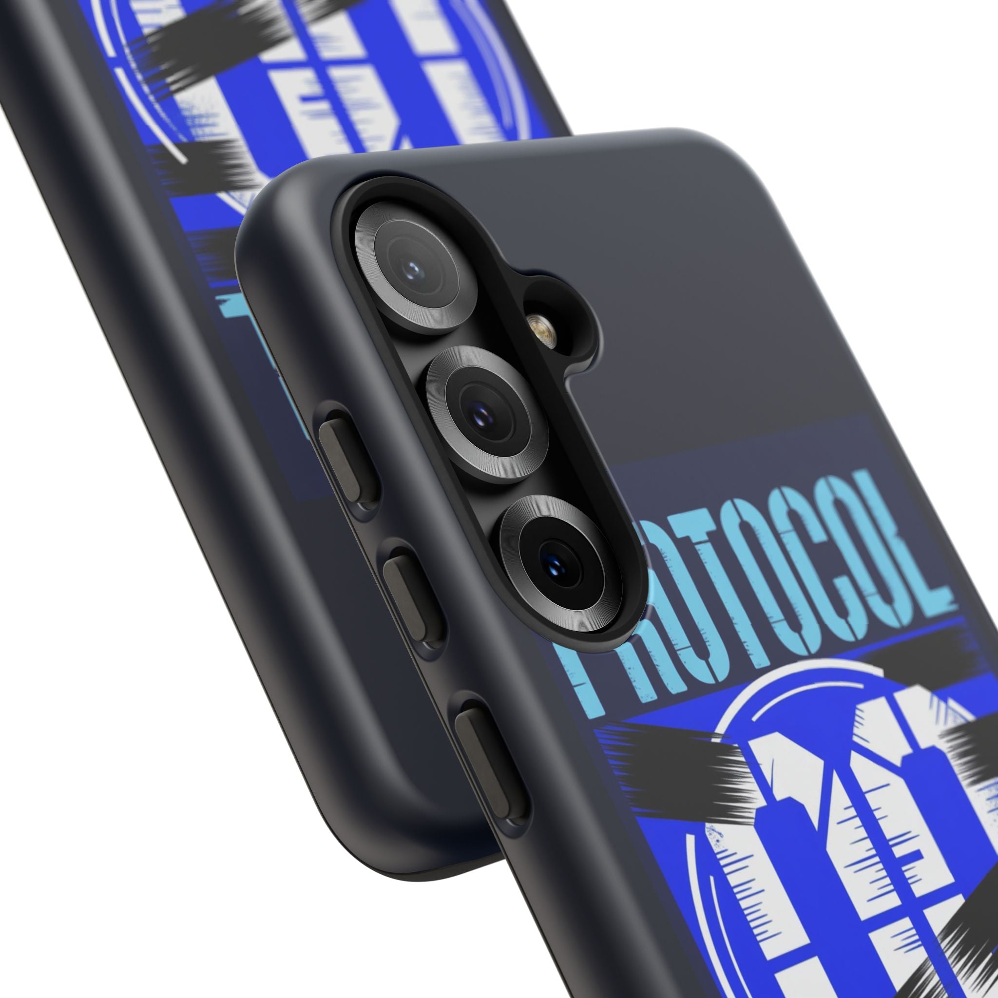CipherCore Redacted Dual-Layer Phone Case | Digital-Era Identity Accessory