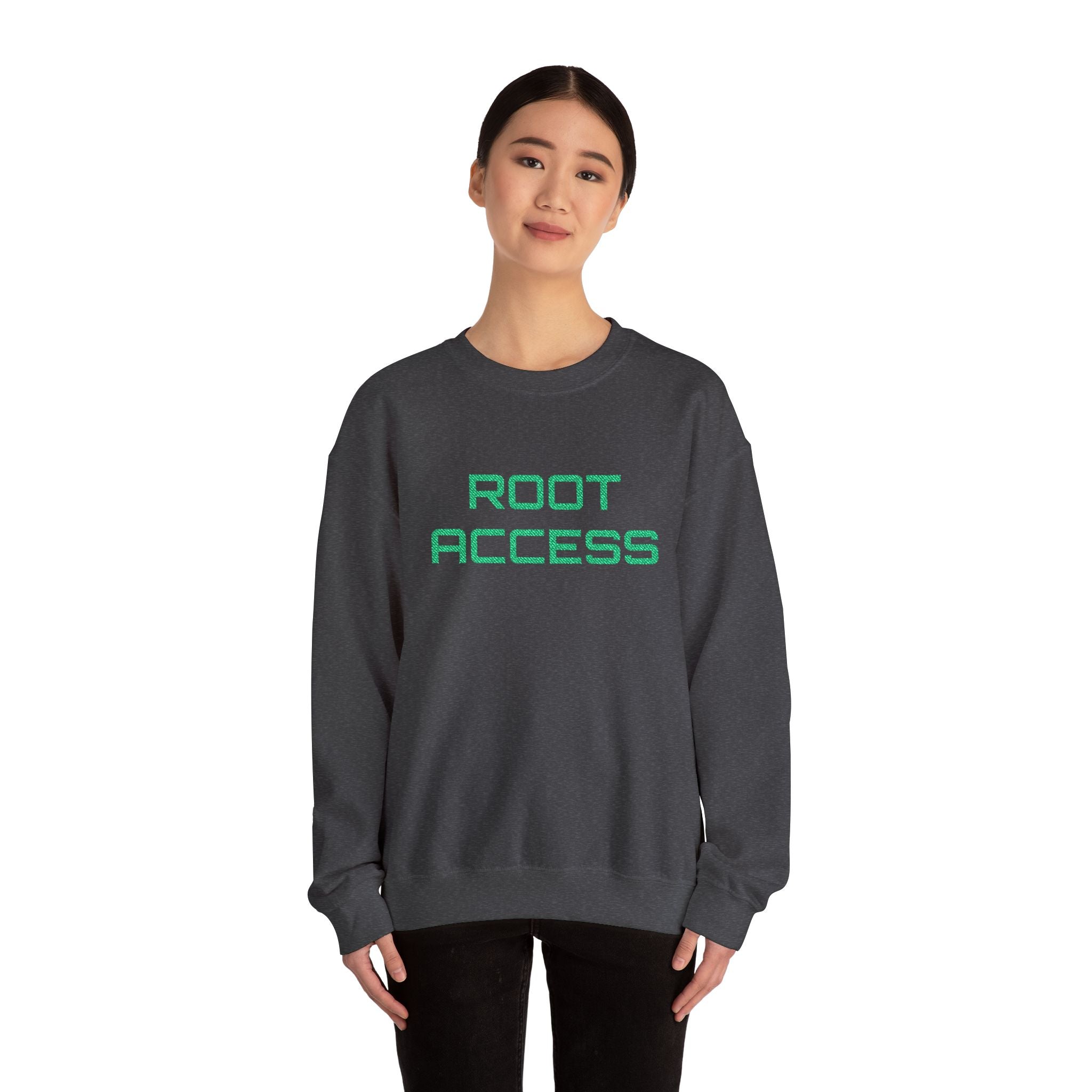 CipherCore Root Access Embroidered Sweatshirt | Digital-Era Identity Wear