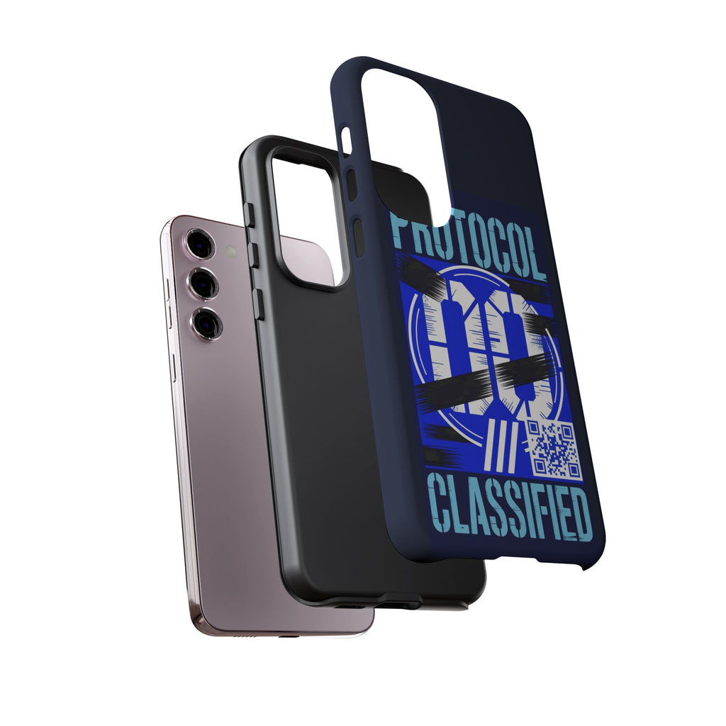 CipherCore Redacted Dual-Layer Phone Case | Digital-Era Identity Accessory