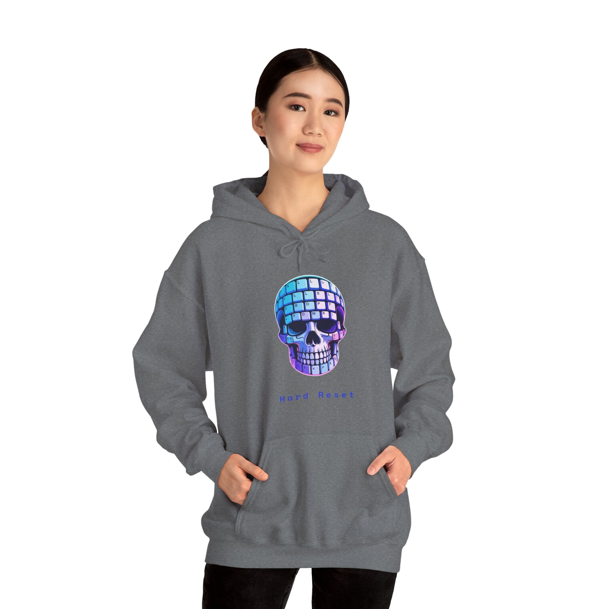 CipherCore Skull Keyboard Graphic Hoodie | Digital-Era Identity Wear