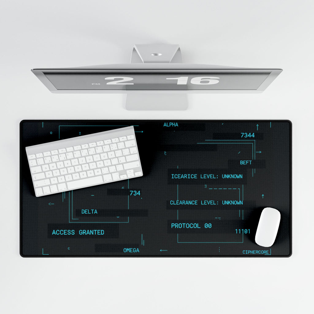 CipherCore Terminal Desk Mat — Command Surface for the Digital Operator