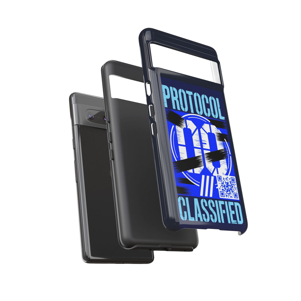 CipherCore Redacted Dual-Layer Phone Case | Digital-Era Identity Accessory