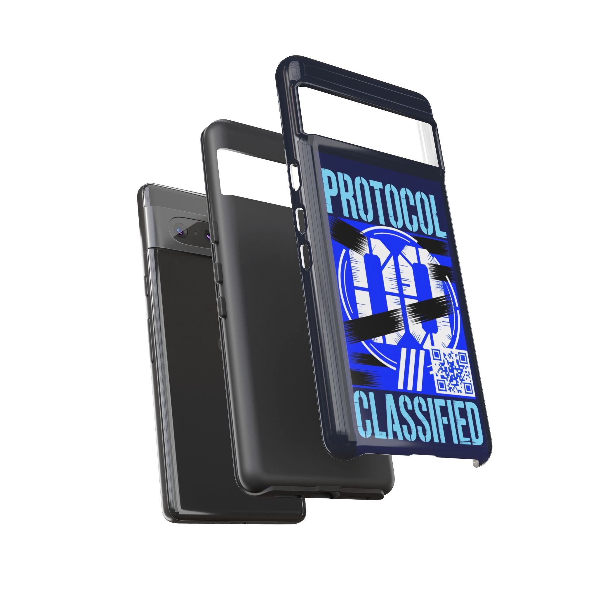 CipherCore Redacted Dual-Layer Phone Case | Digital-Era Identity Accessory