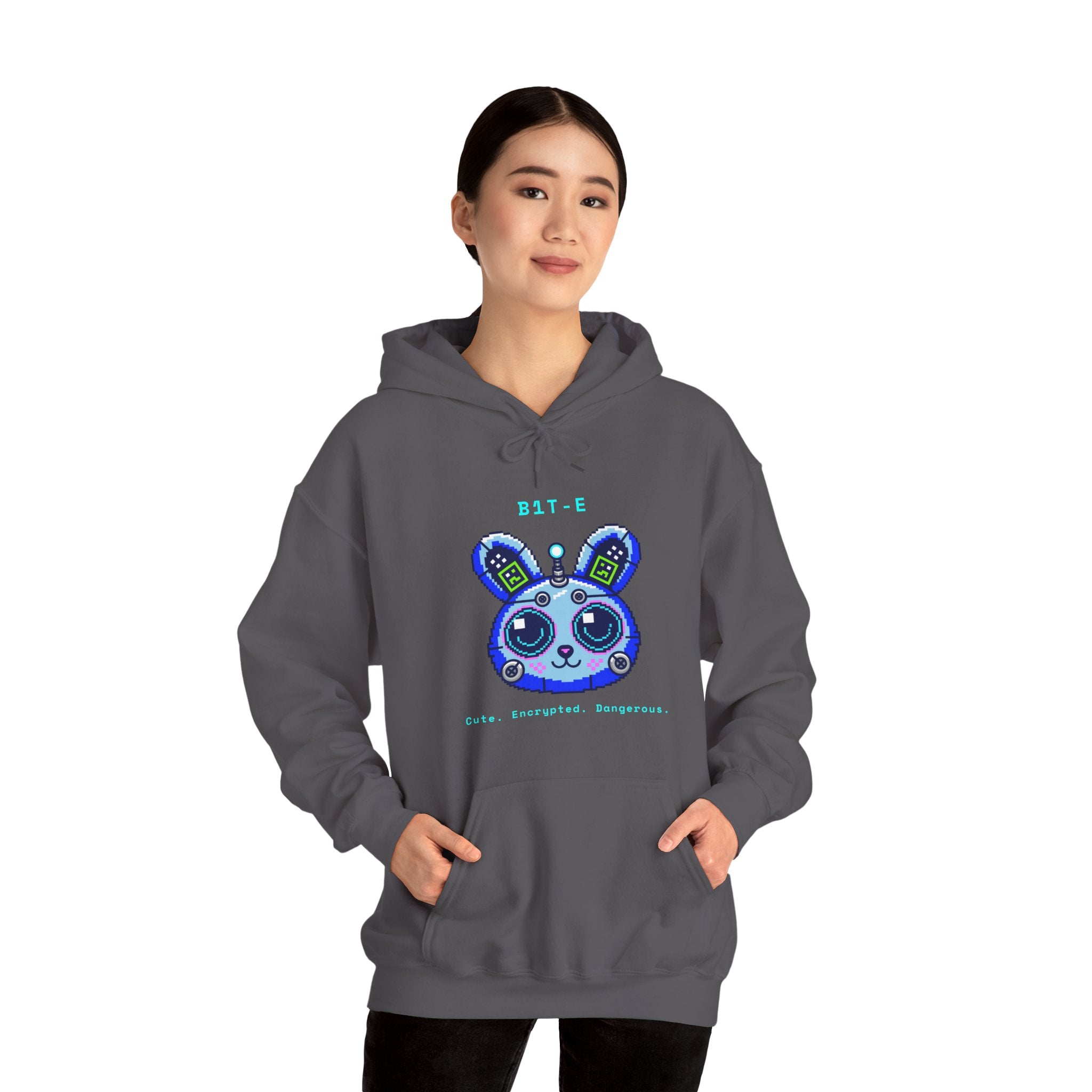 CipherCore Robot Bunny Graphic Hoodie | Digital-Era Identity Wear