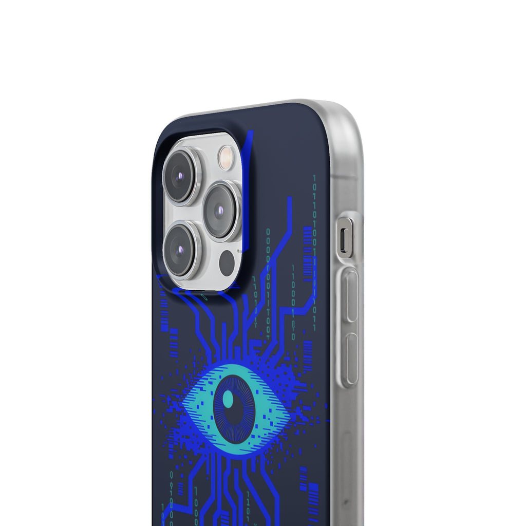 CipherCore Retinal Scan Flexi Phone Case | Digital-Era Identity Accessory