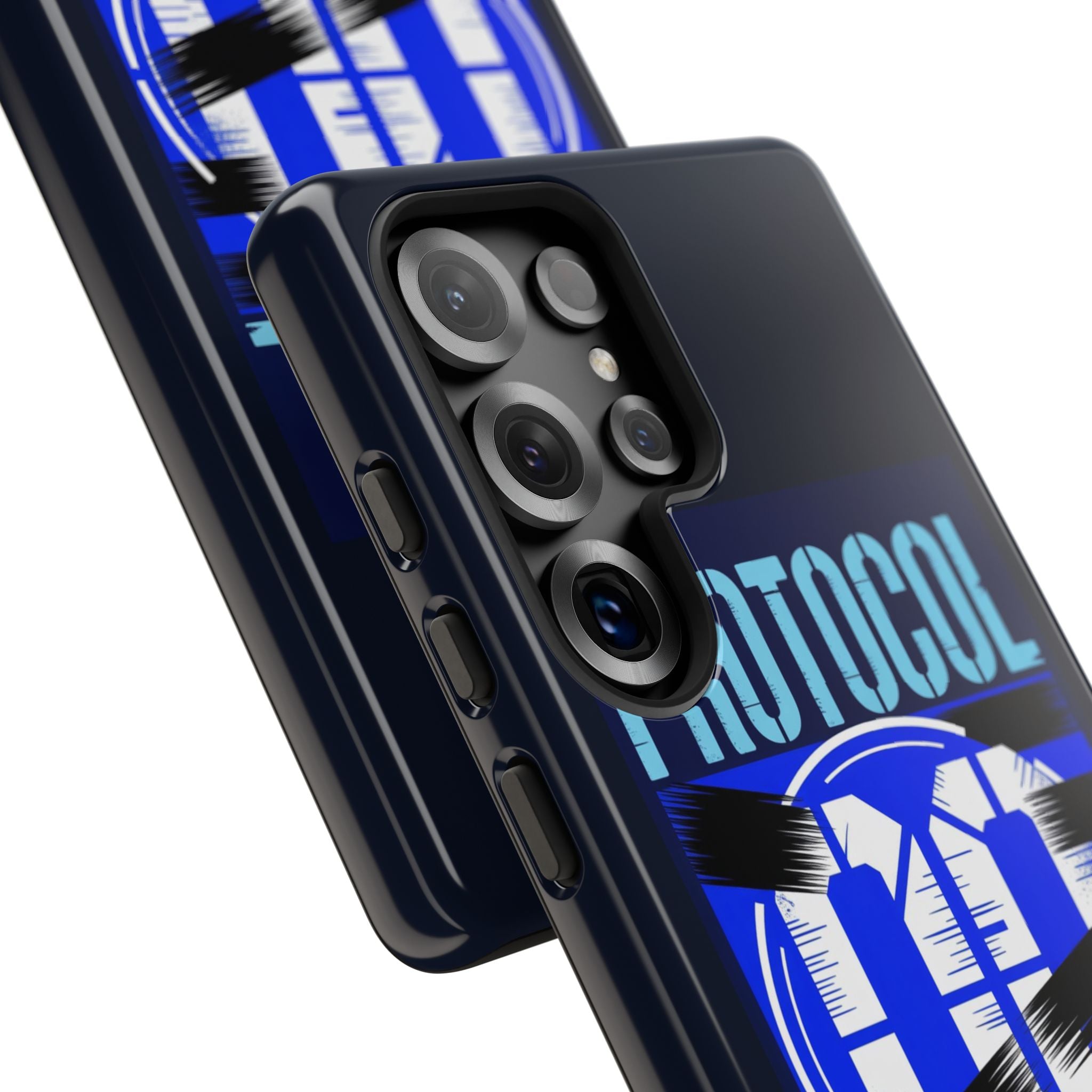 CipherCore Redacted Dual-Layer Phone Case | Digital-Era Identity Accessory