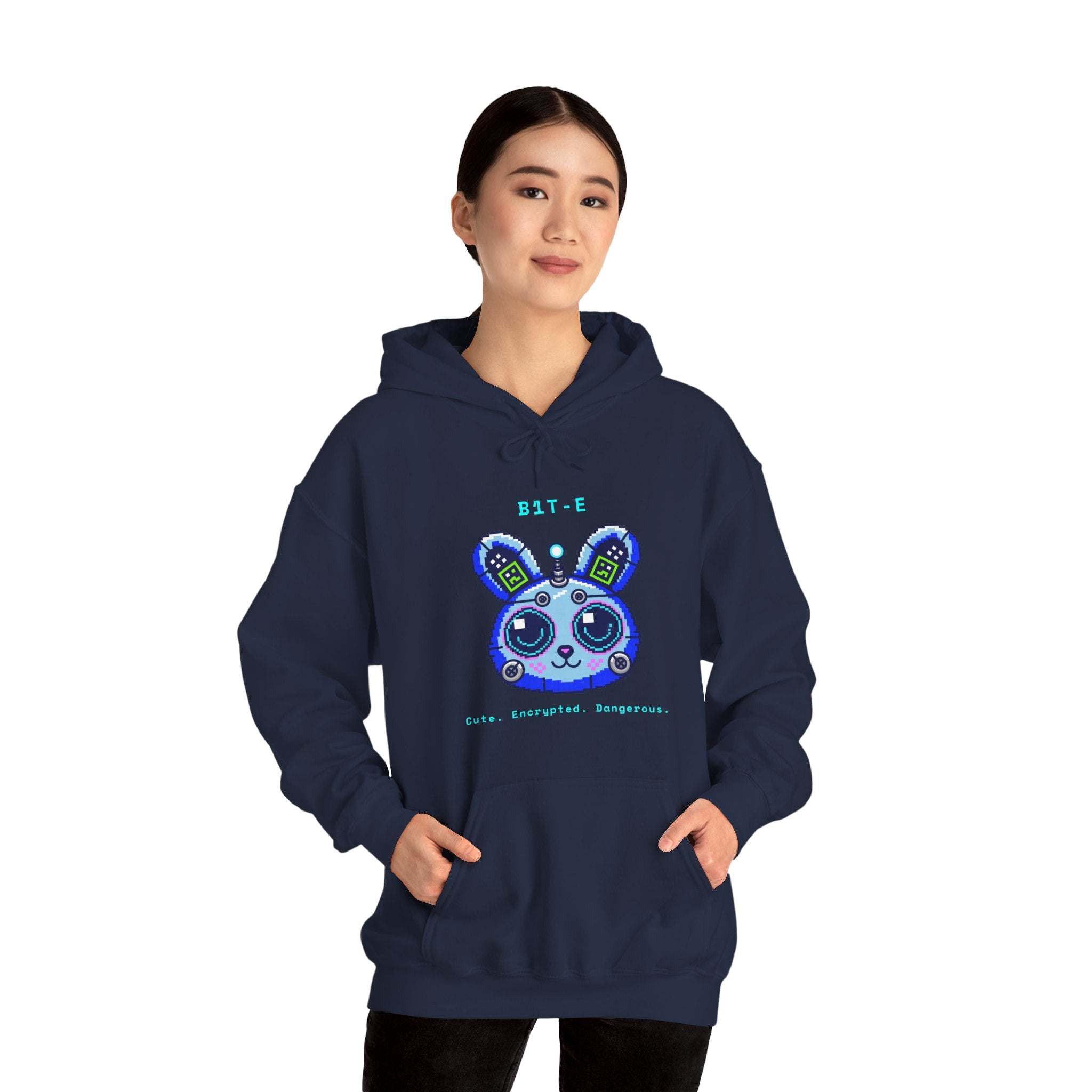 CipherCore Robot Bunny Graphic Hoodie | Digital-Era Identity Wear