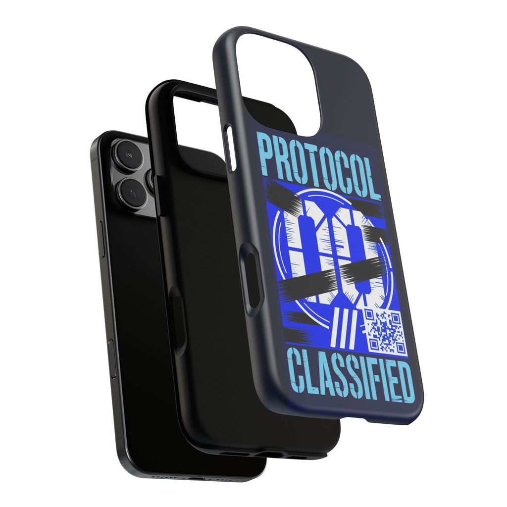 CipherCore Redacted Dual-Layer Phone Case | Digital-Era Identity Accessory