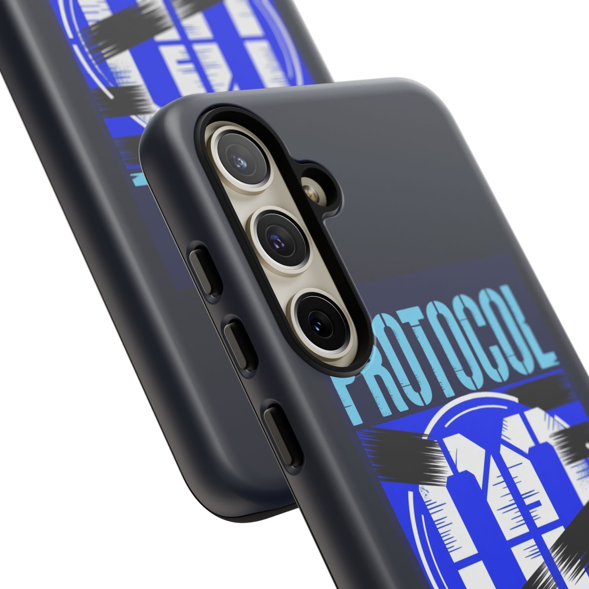 CipherCore Redacted Dual-Layer Phone Case | Digital-Era Identity Accessory