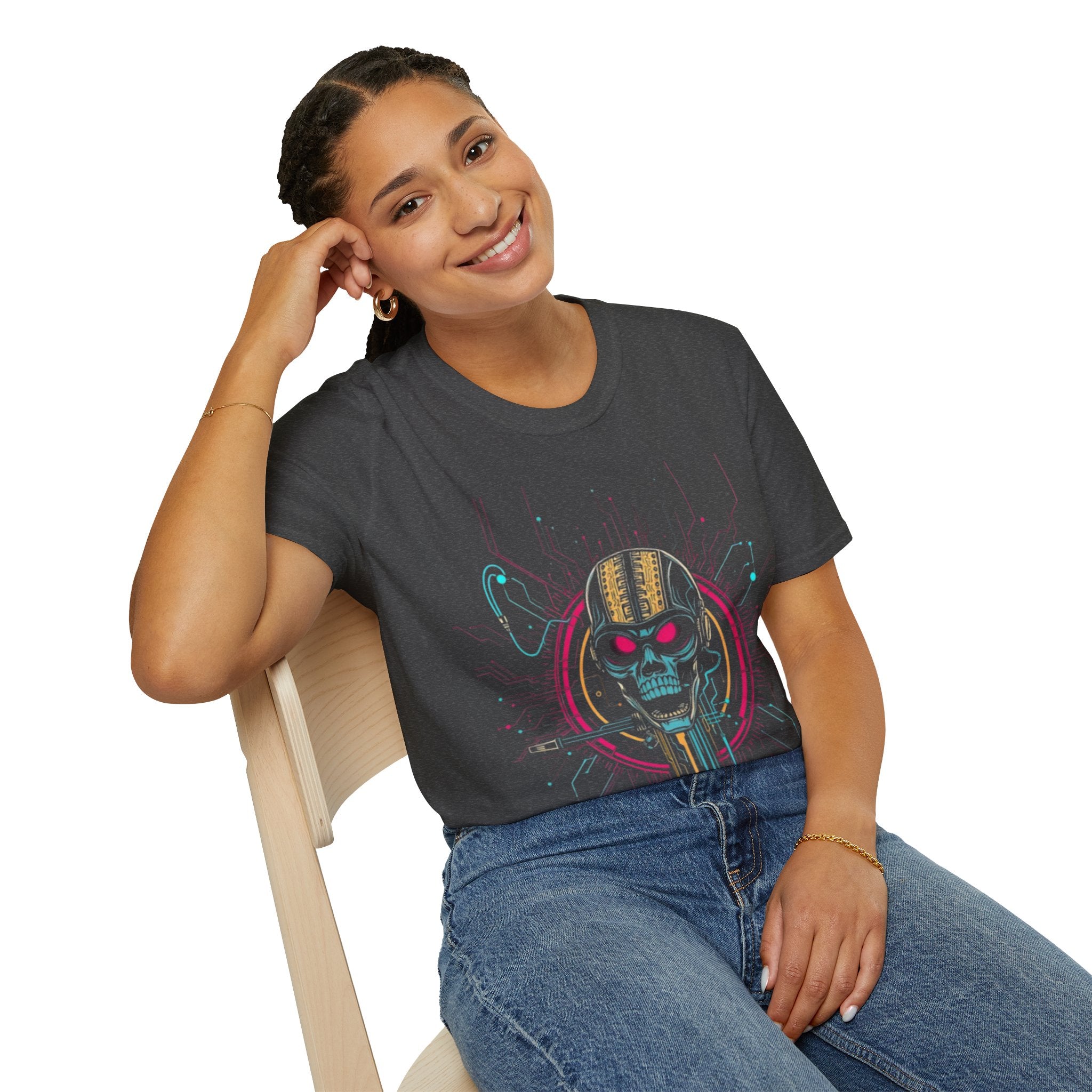 CipherCore Cyber Skull Graphic Tee | Digital-Era Identity Wear