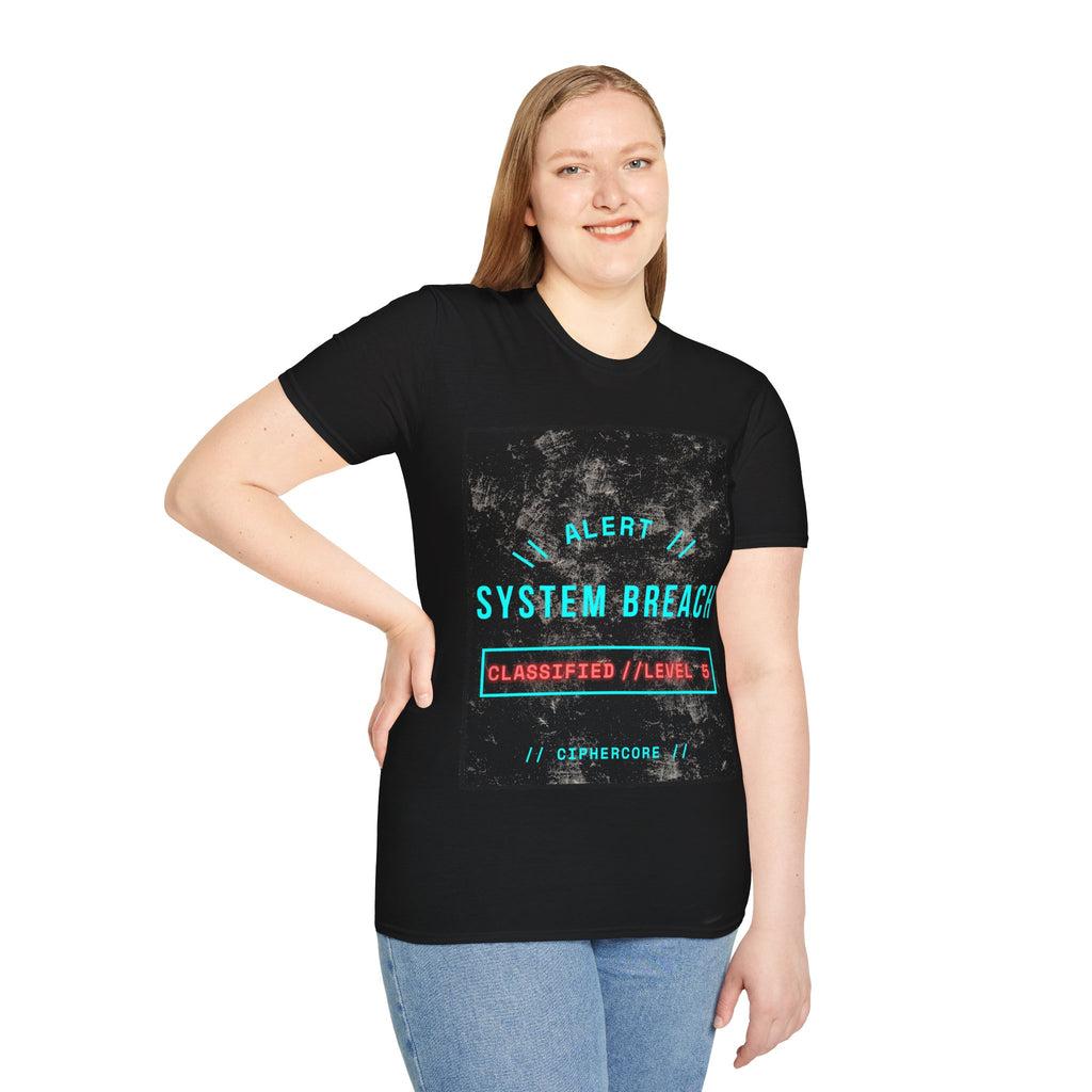 CipherCore System Breach Graphic Tee | Digital-Era Identity Wear