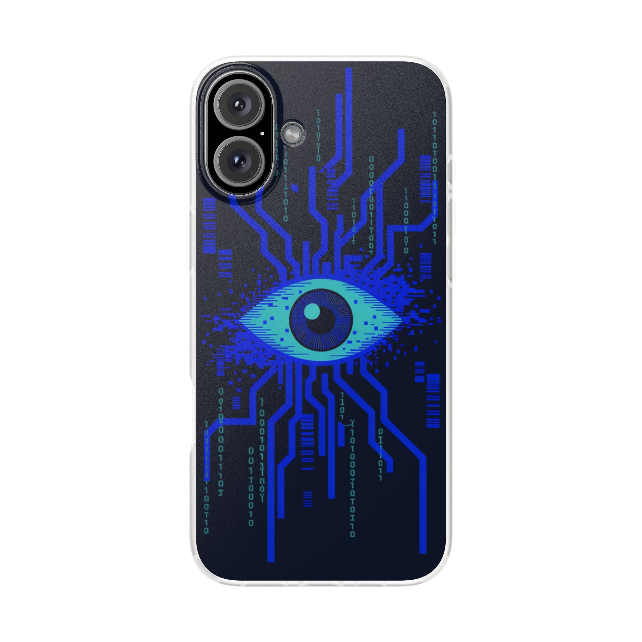 CipherCore Retinal Scan Flexi Phone Case | Digital-Era Identity Accessory