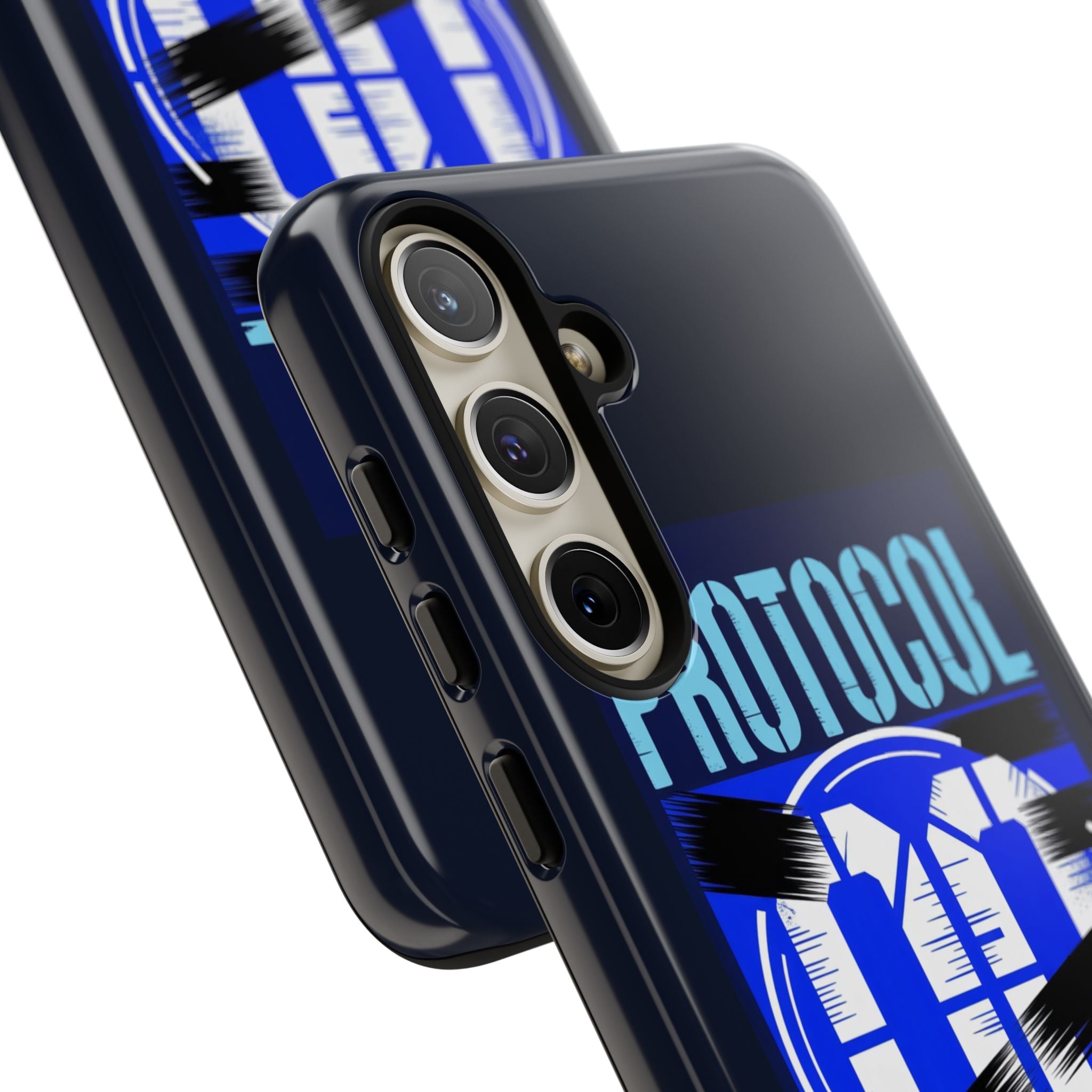 CipherCore Redacted Dual-Layer Phone Case | Digital-Era Identity Accessory