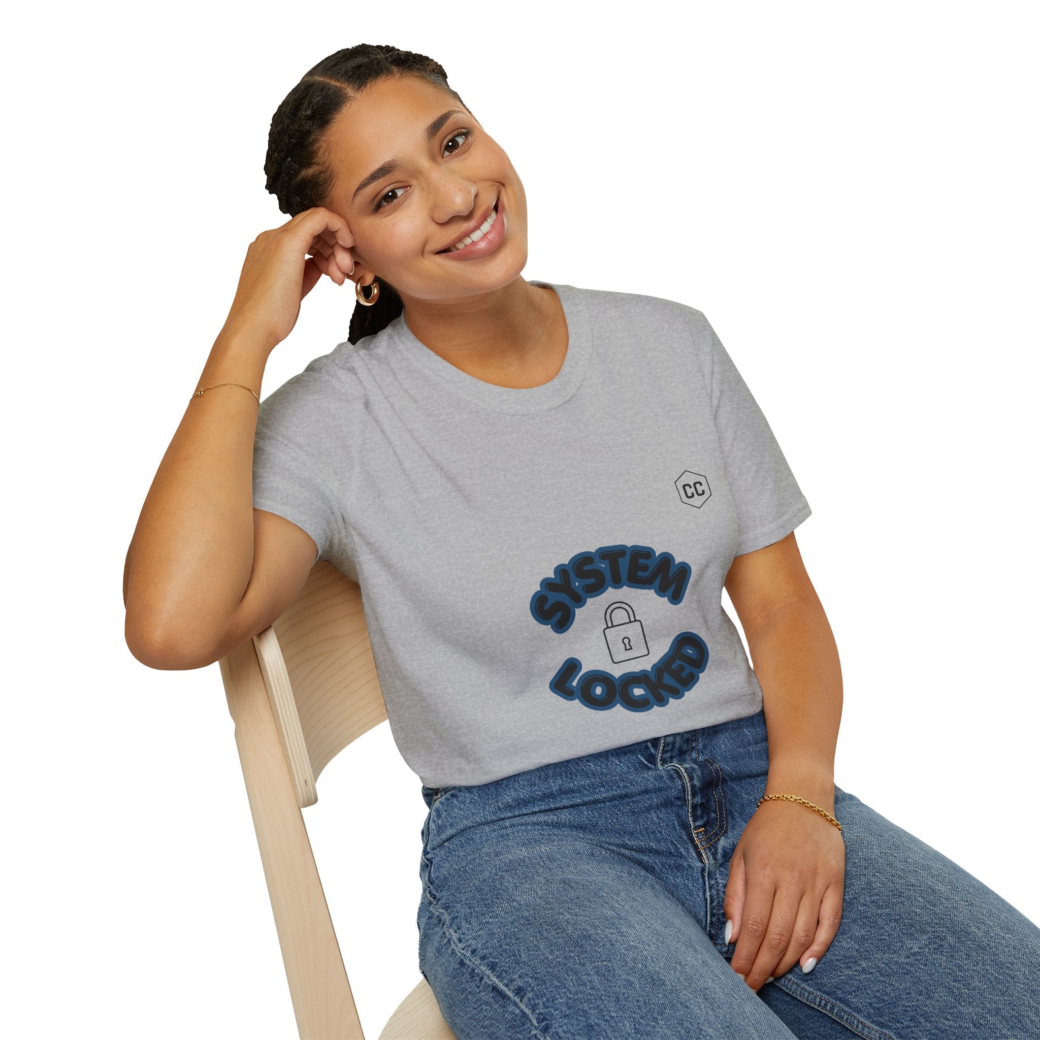 CipherCore System Locked Try Again Graphic Tee | Digital-Era Identity Wear