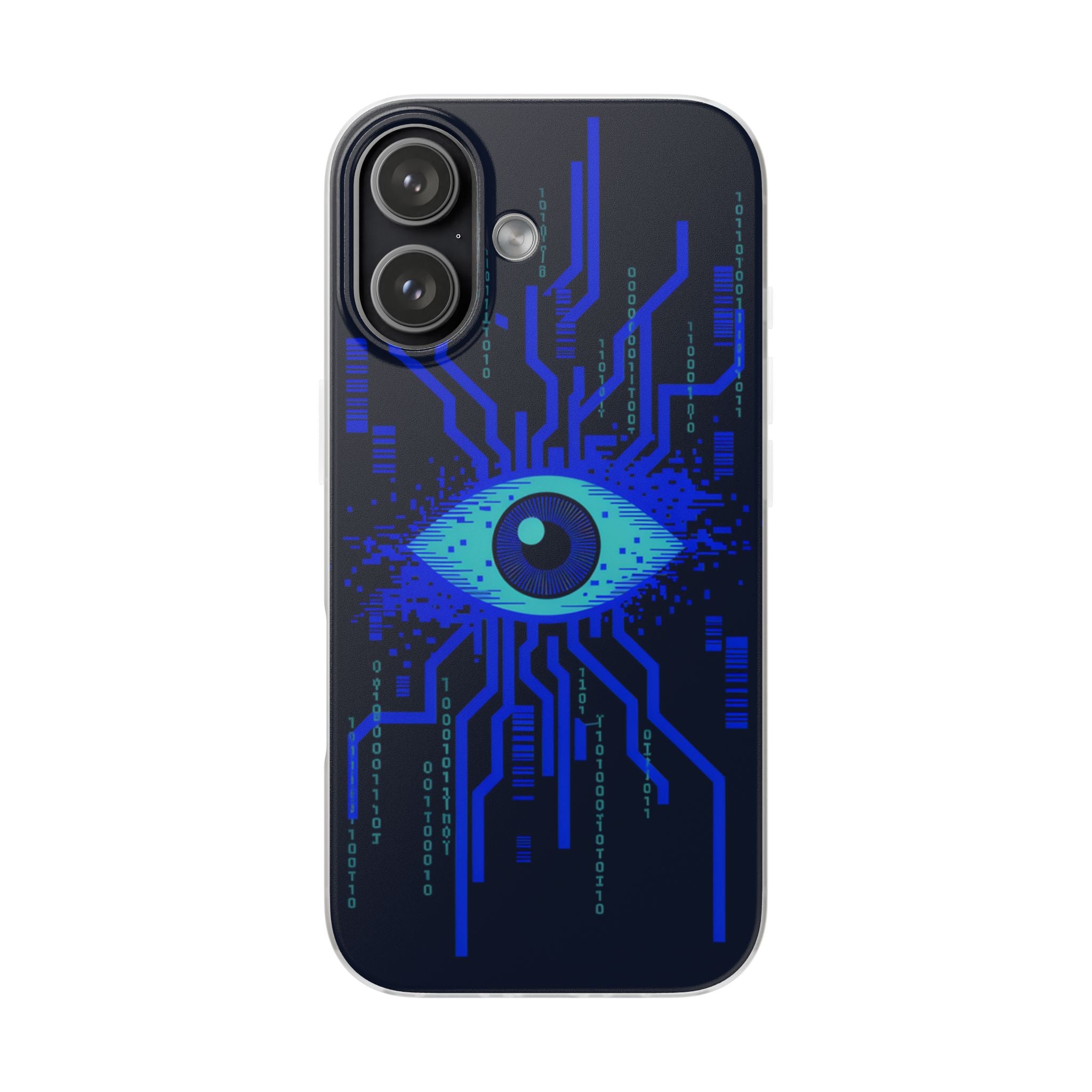 CipherCore Retinal Scan Flexi Phone Case | Digital-Era Identity Accessory