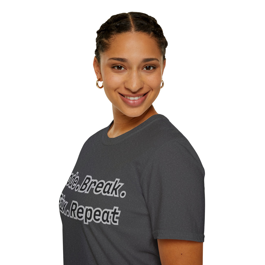 CipherCore Code Break Fix Repeat Graphic Tee | Digital-Era Identity Wear