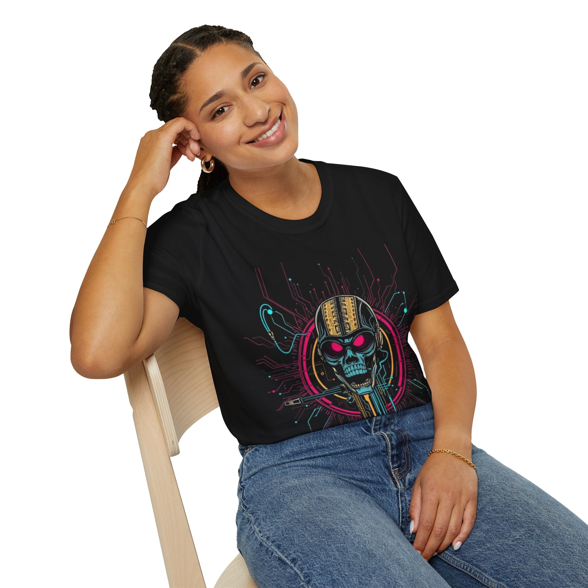 CipherCore Cyber Skull Graphic Tee | Digital-Era Identity Wear