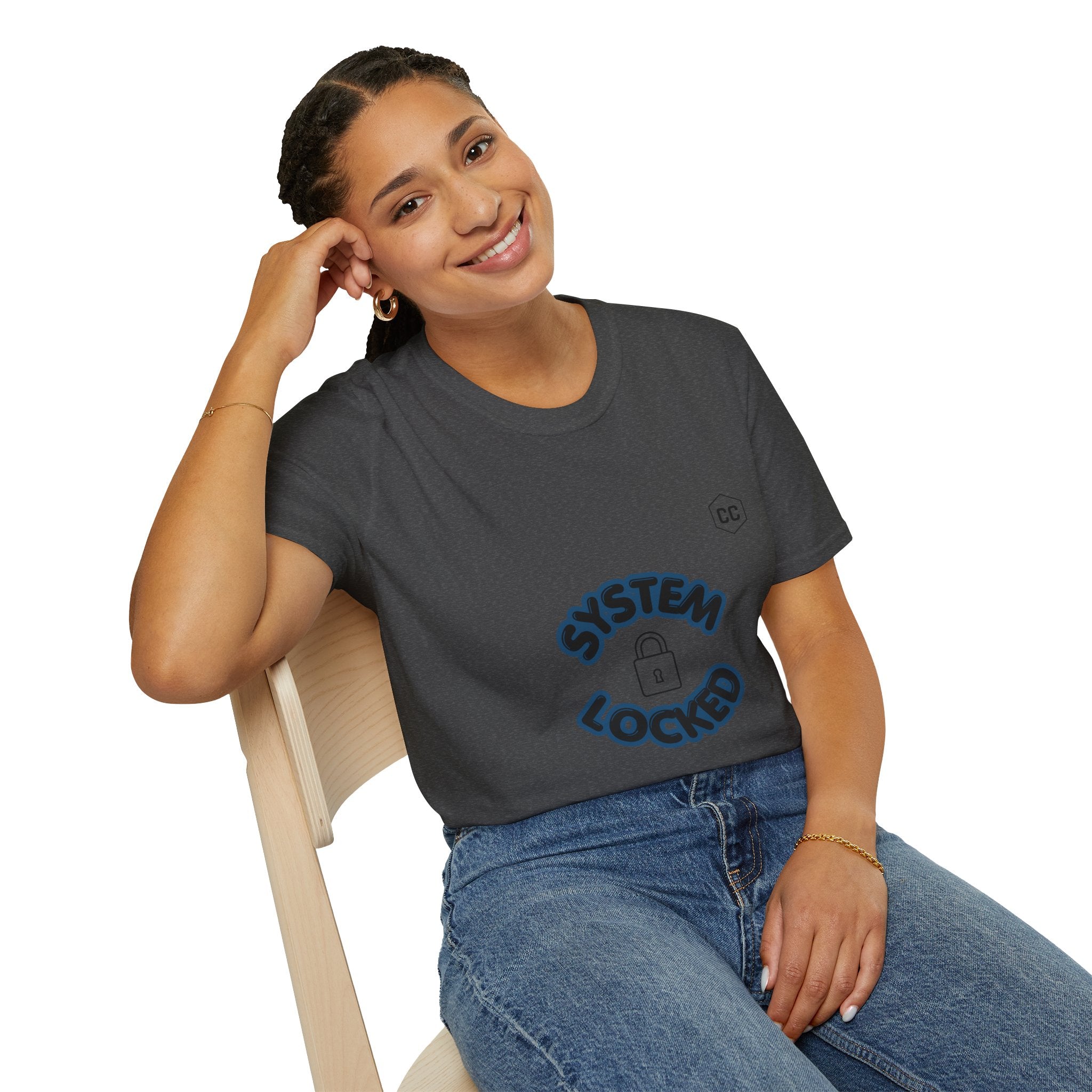 CipherCore System Locked Try Again Graphic Tee | Digital-Era Identity Wear