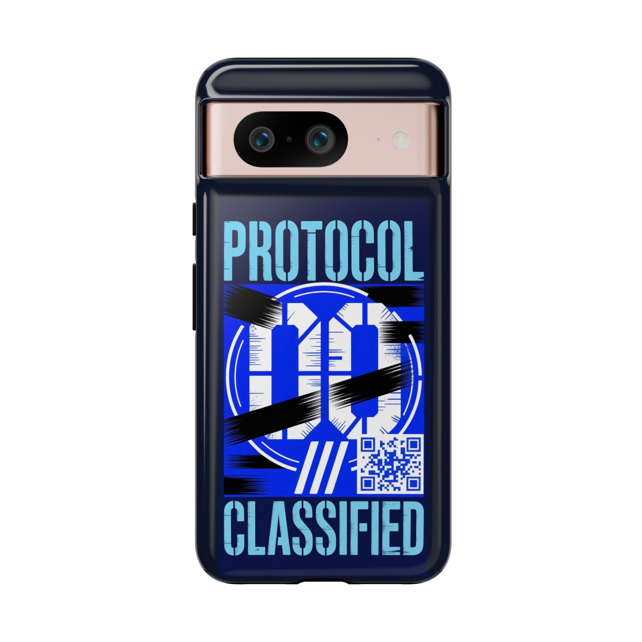 CipherCore Redacted Dual-Layer Phone Case | Digital-Era Identity Accessory