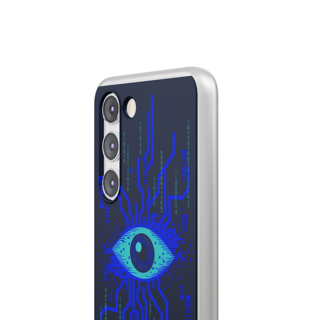 CipherCore Retinal Scan Flexi Phone Case | Digital-Era Identity Accessory