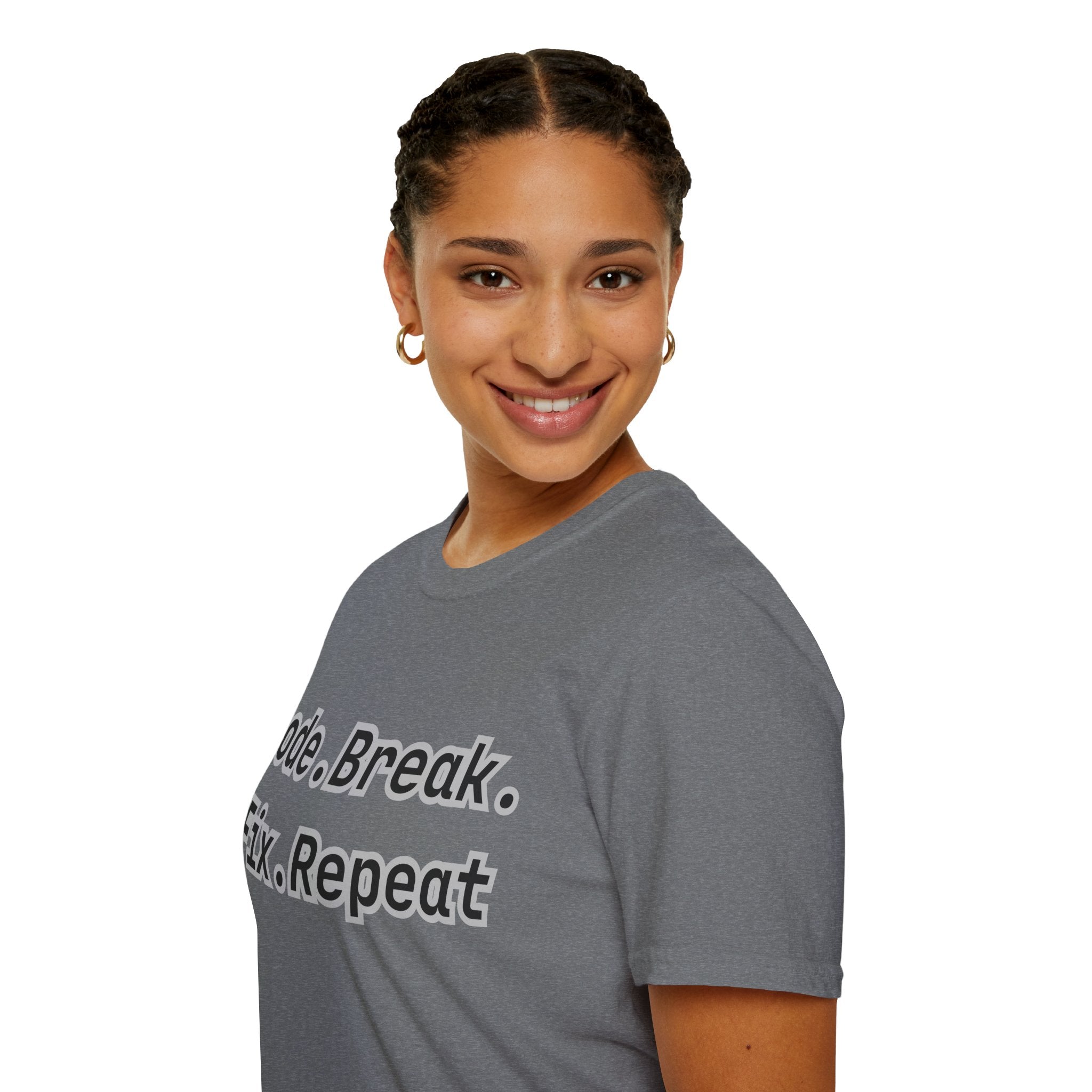 CipherCore Code Break Fix Repeat Graphic Tee | Digital-Era Identity Wear