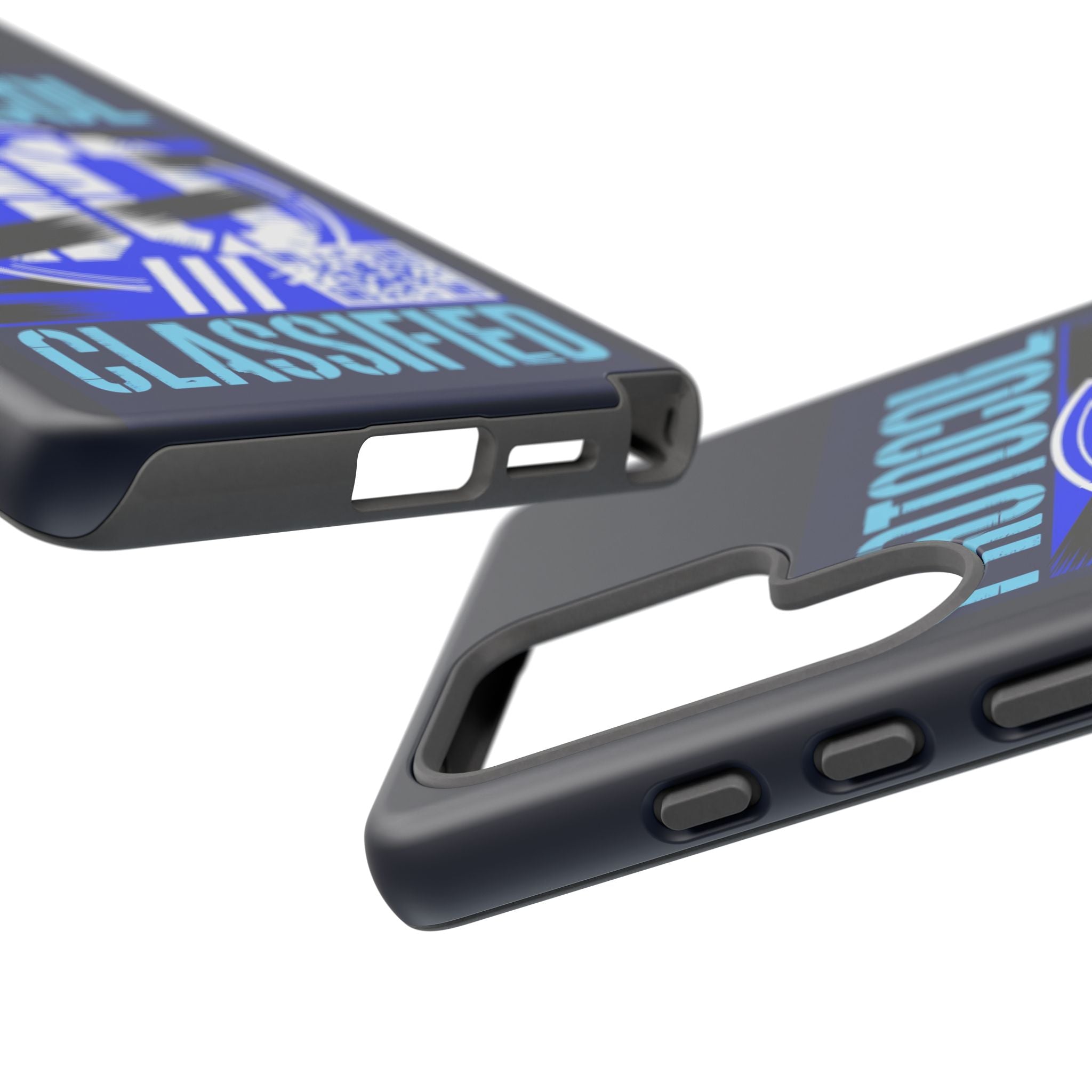 CipherCore Redacted Dual-Layer Phone Case | Digital-Era Identity Accessory