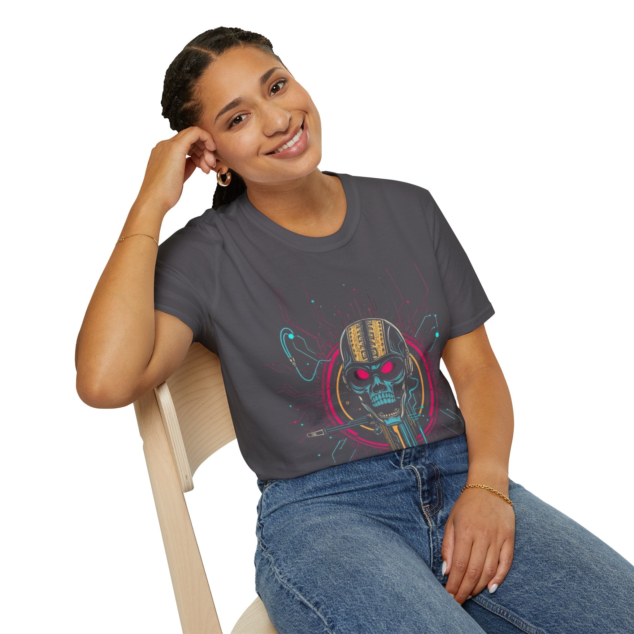 CipherCore Cyber Skull Graphic Tee | Digital-Era Identity Wear