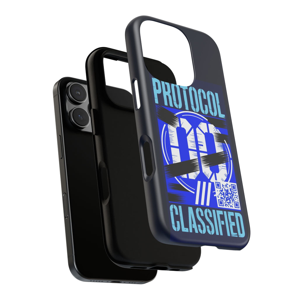 CipherCore Redacted Dual-Layer Phone Case | Digital-Era Identity Accessory