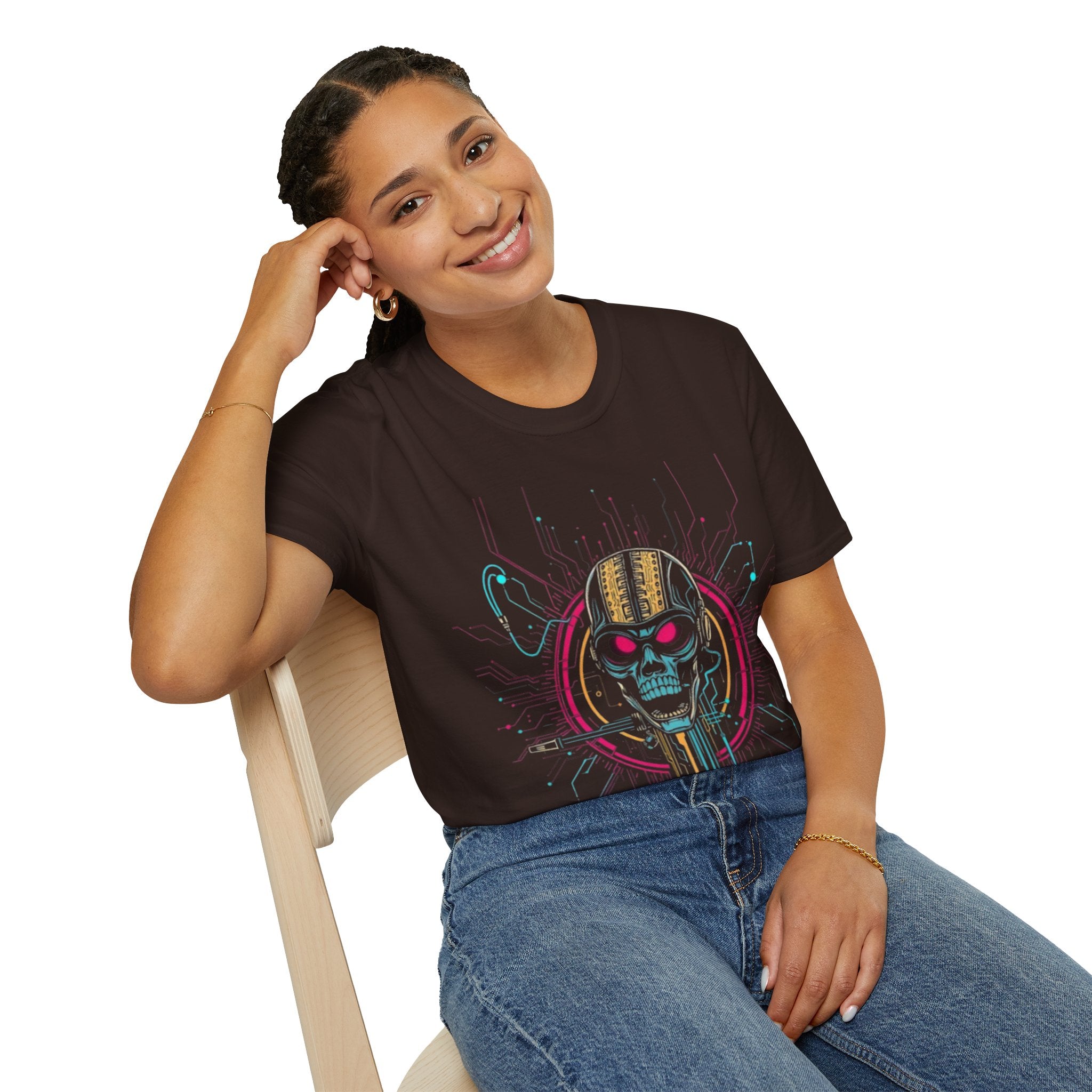 CipherCore Cyber Skull Graphic Tee | Digital-Era Identity Wear