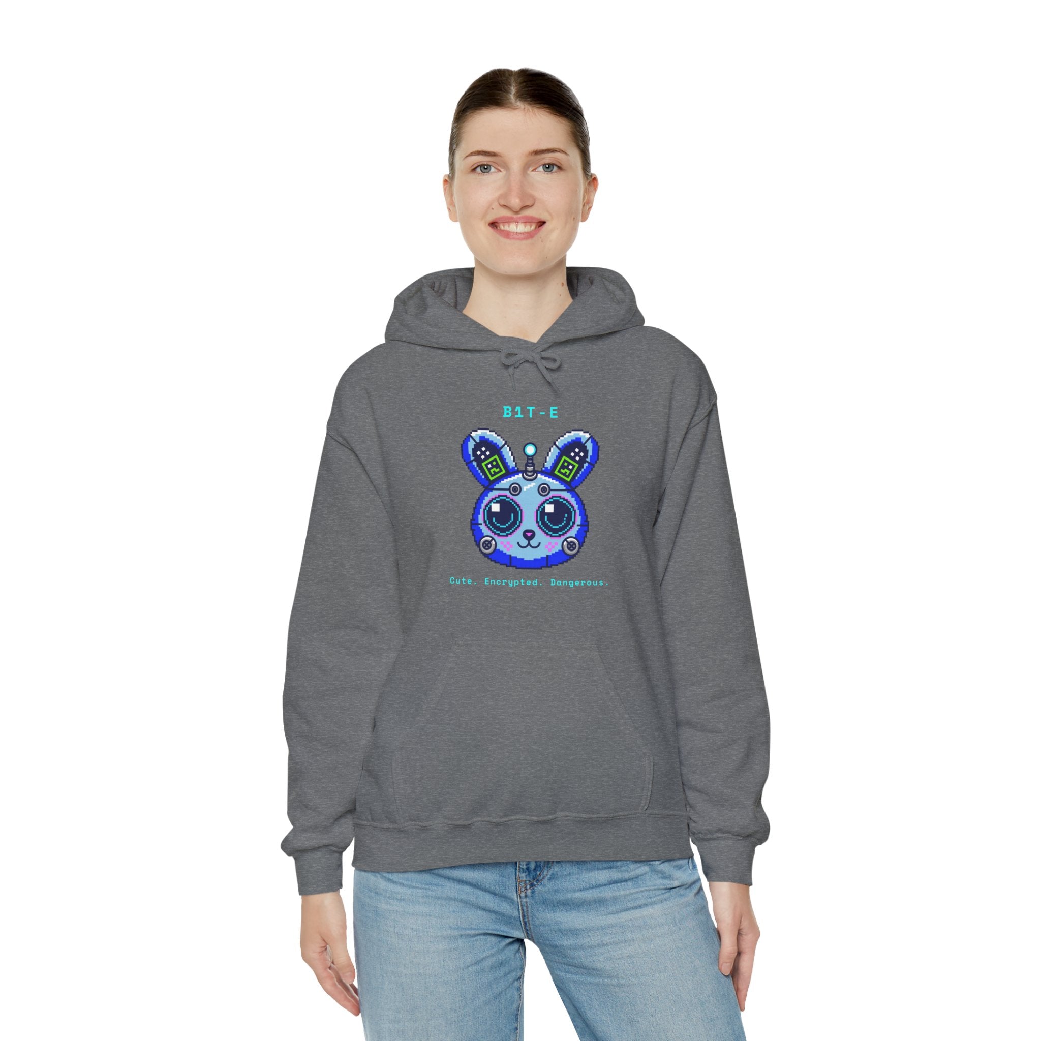 CipherCore Robot Bunny Graphic Hoodie | Digital-Era Identity Wear
