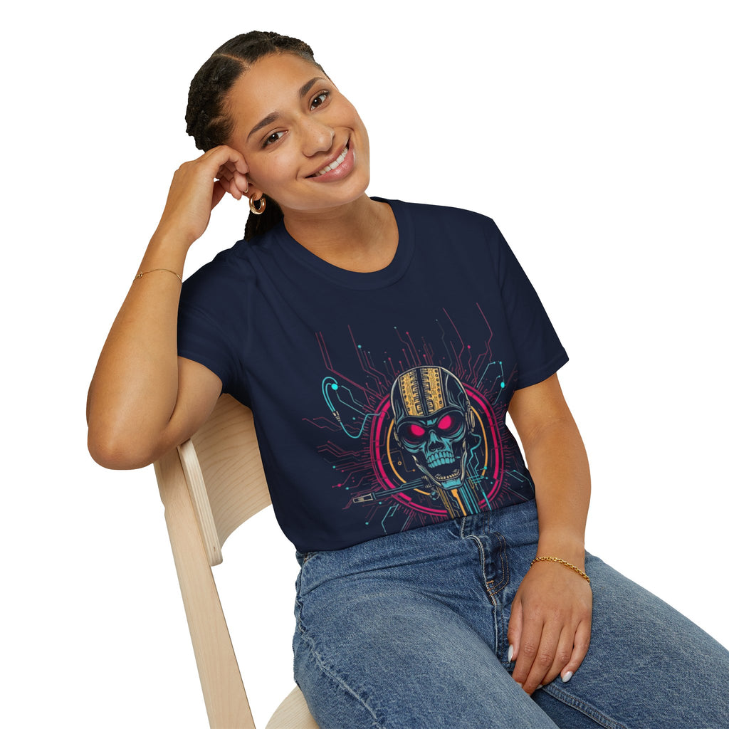 CipherCore Cyber Skull Graphic Tee | Digital-Era Identity Wear