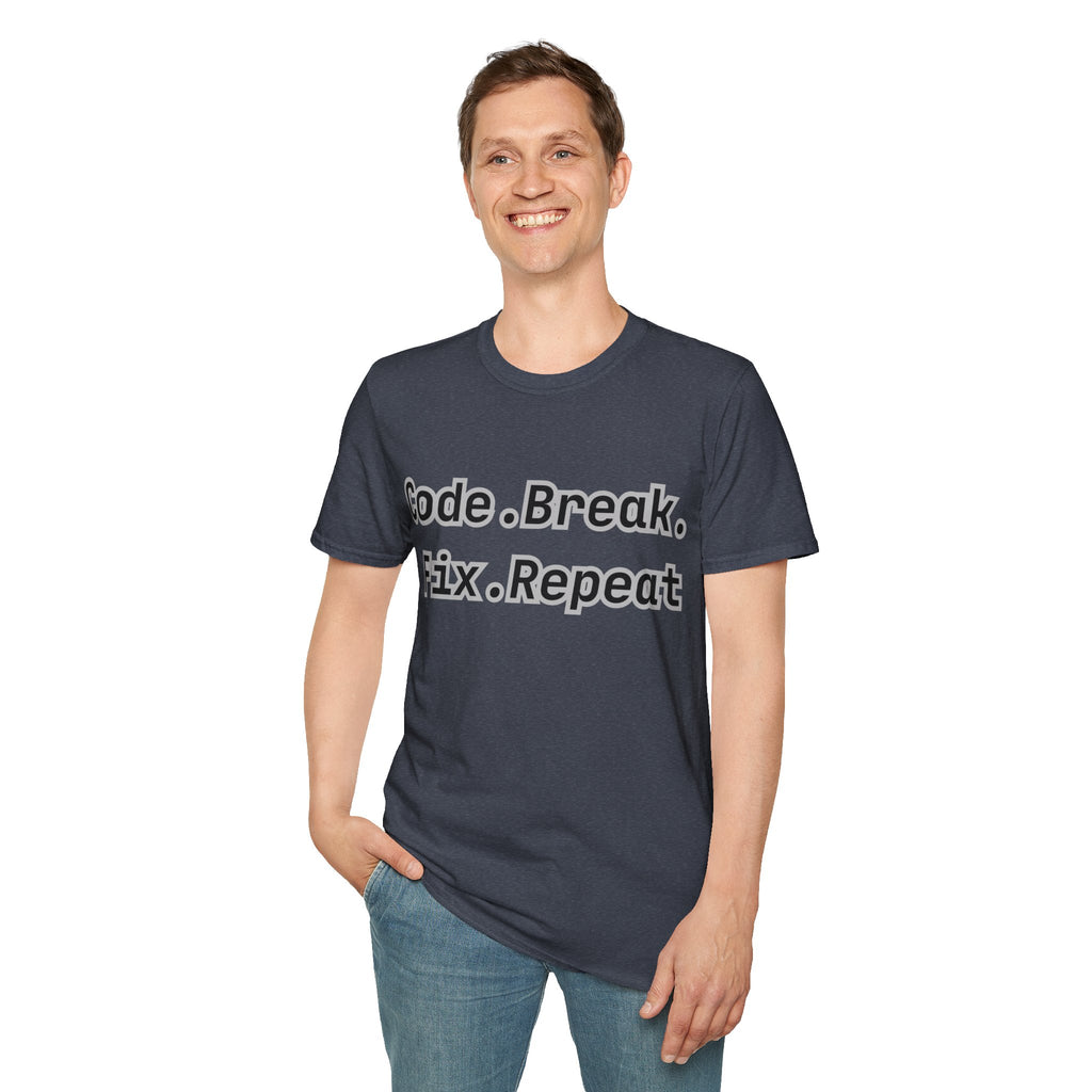 CipherCore Code Break Fix Repeat Graphic Tee | Digital-Era Identity Wear