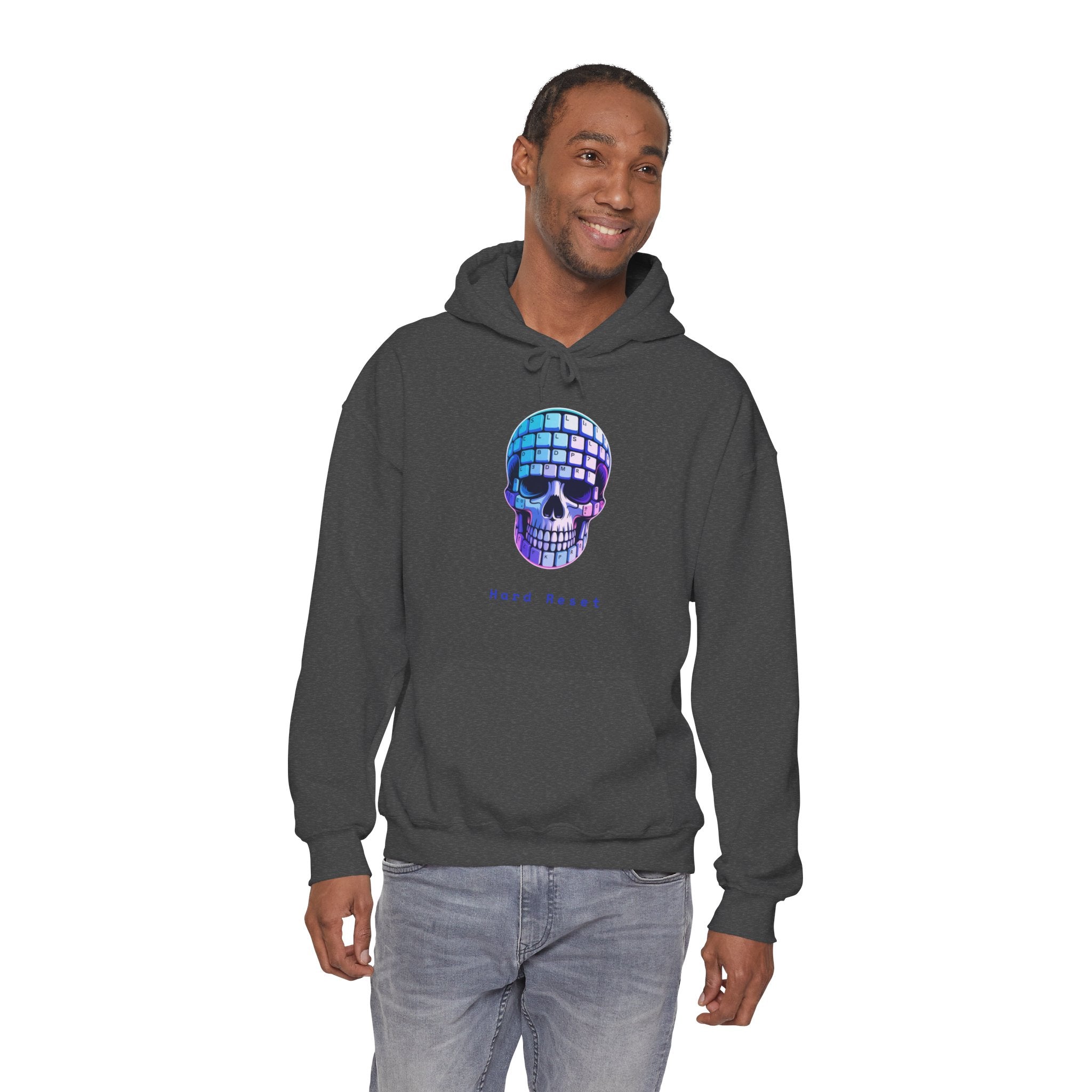 CipherCore Skull Keyboard Graphic Hoodie | Digital-Era Identity Wear
