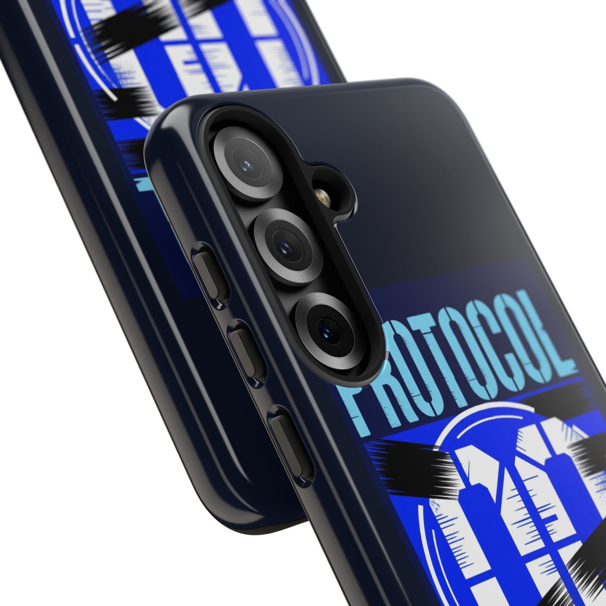 CipherCore Redacted Dual-Layer Phone Case | Digital-Era Identity Accessory