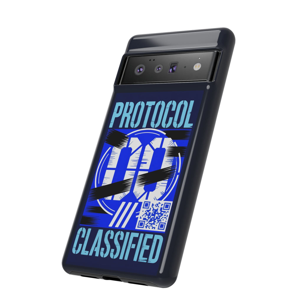 CipherCore Redacted Dual-Layer Phone Case | Digital-Era Identity Accessory