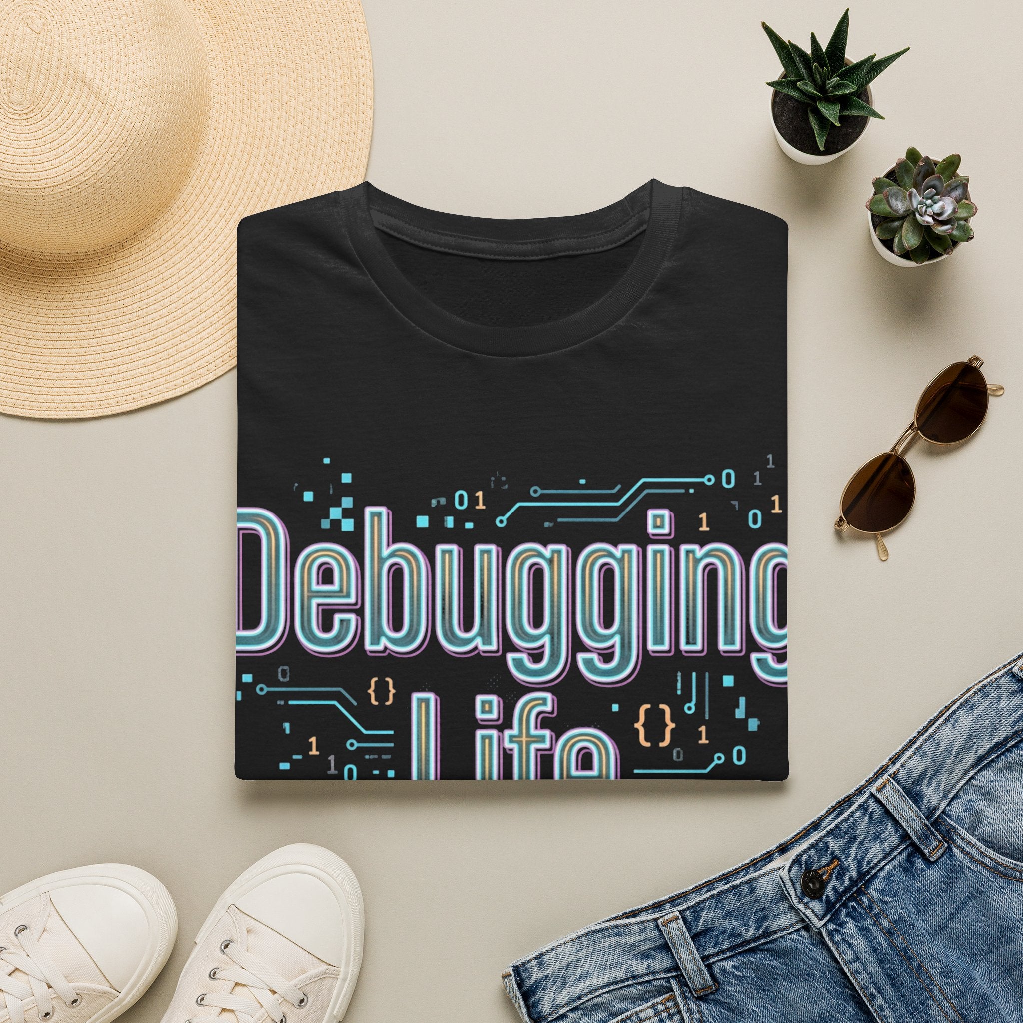 CipherCore Debugging Life Graphic Tee | Digital-Era Identity Wear