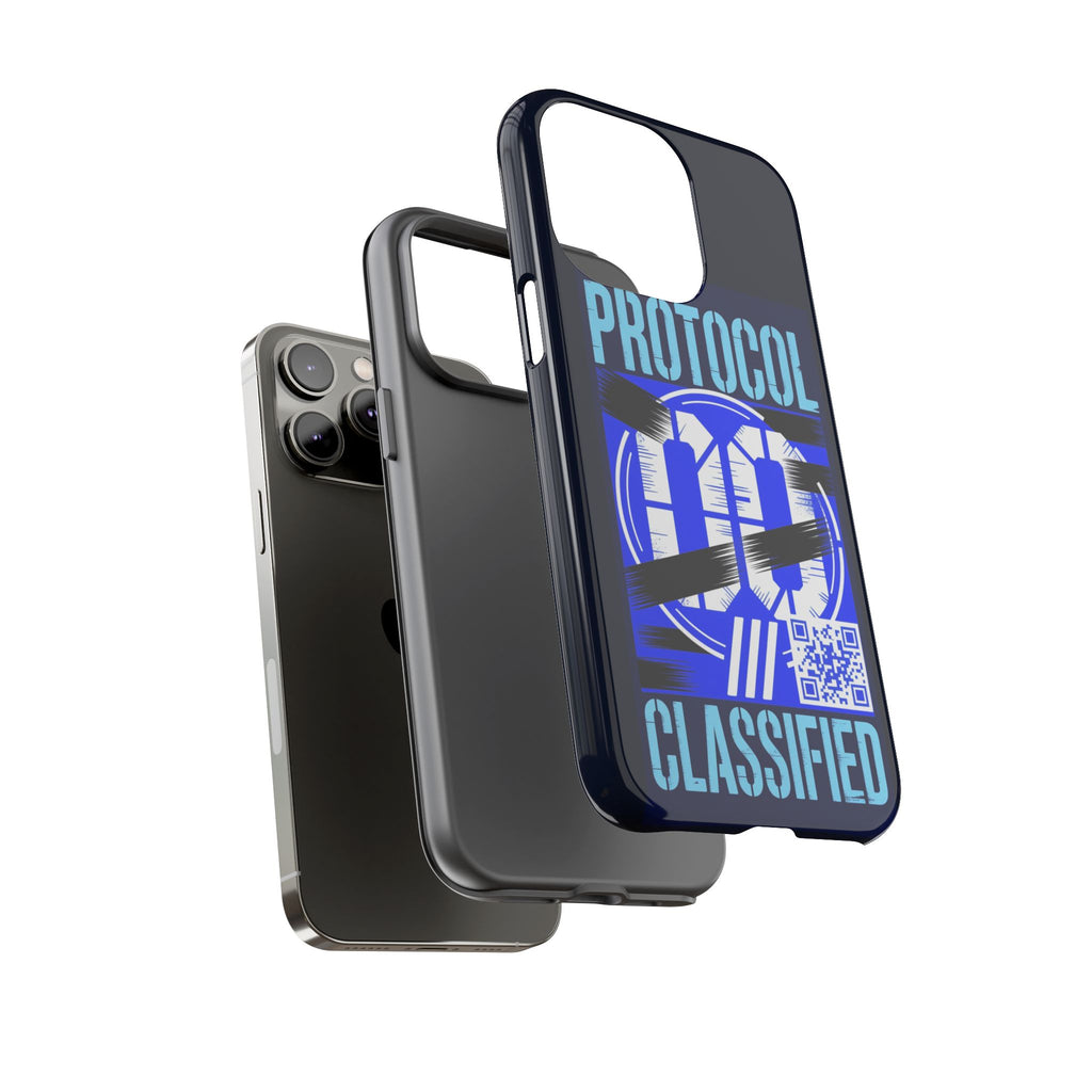CipherCore Redacted Dual-Layer Phone Case | Digital-Era Identity Accessory