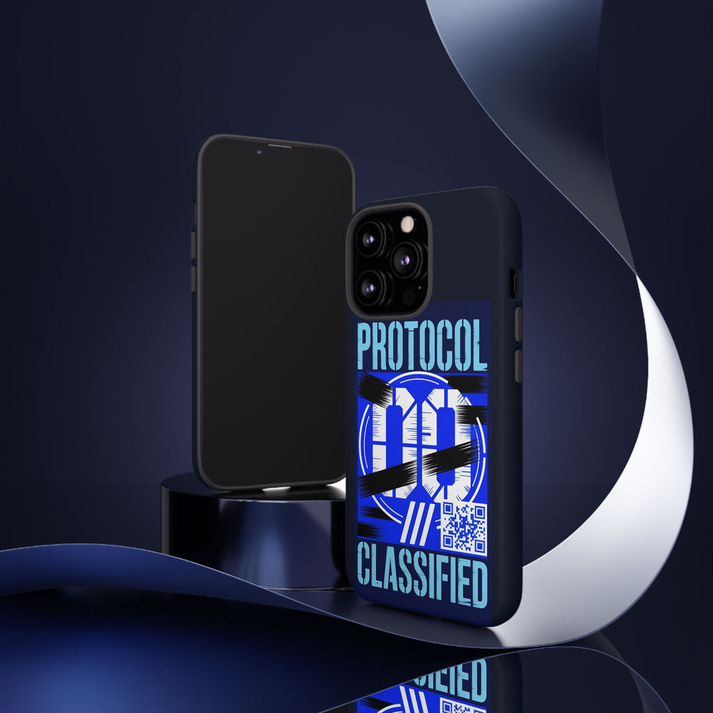 CipherCore Redacted Dual-Layer Phone Case | Digital-Era Identity Accessory
