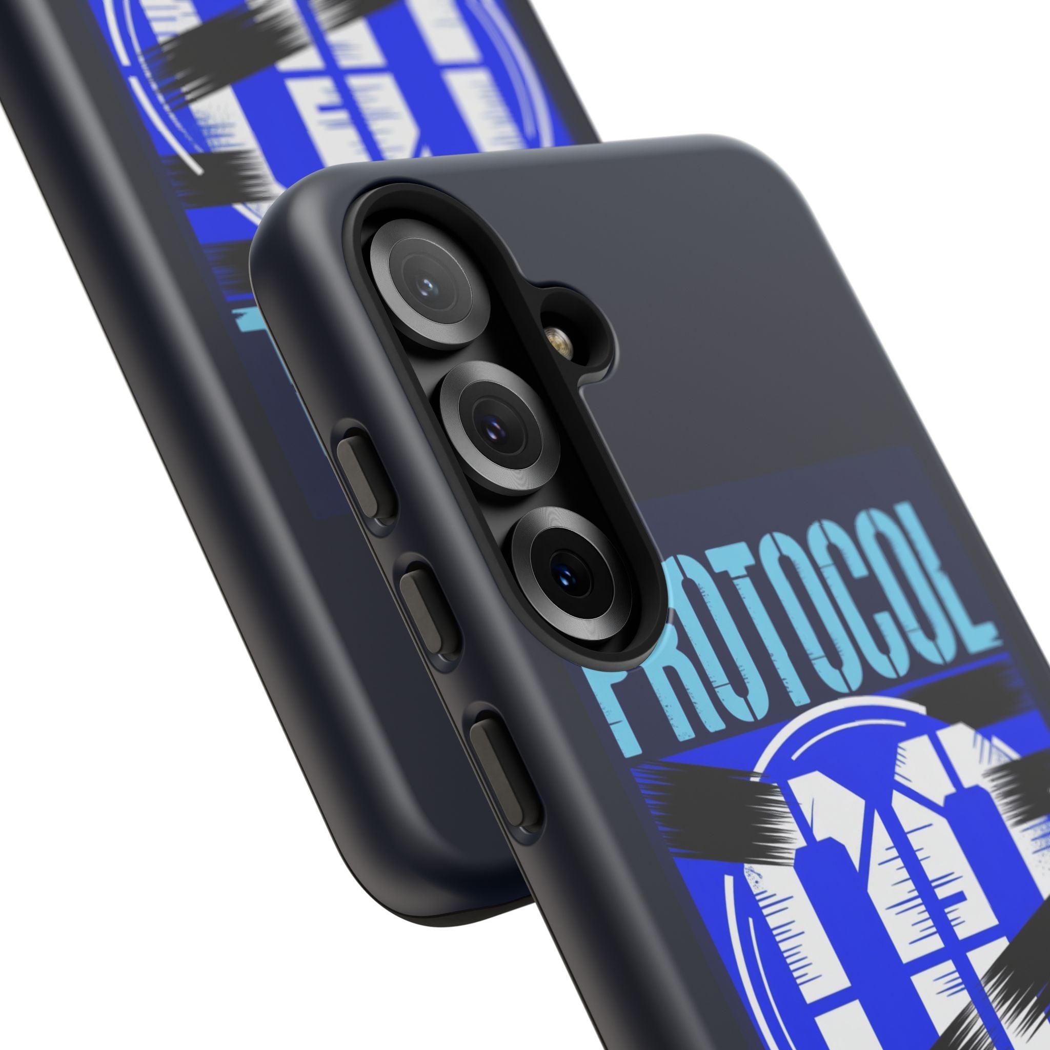 CipherCore Redacted Dual-Layer Phone Case | Digital-Era Identity Accessory