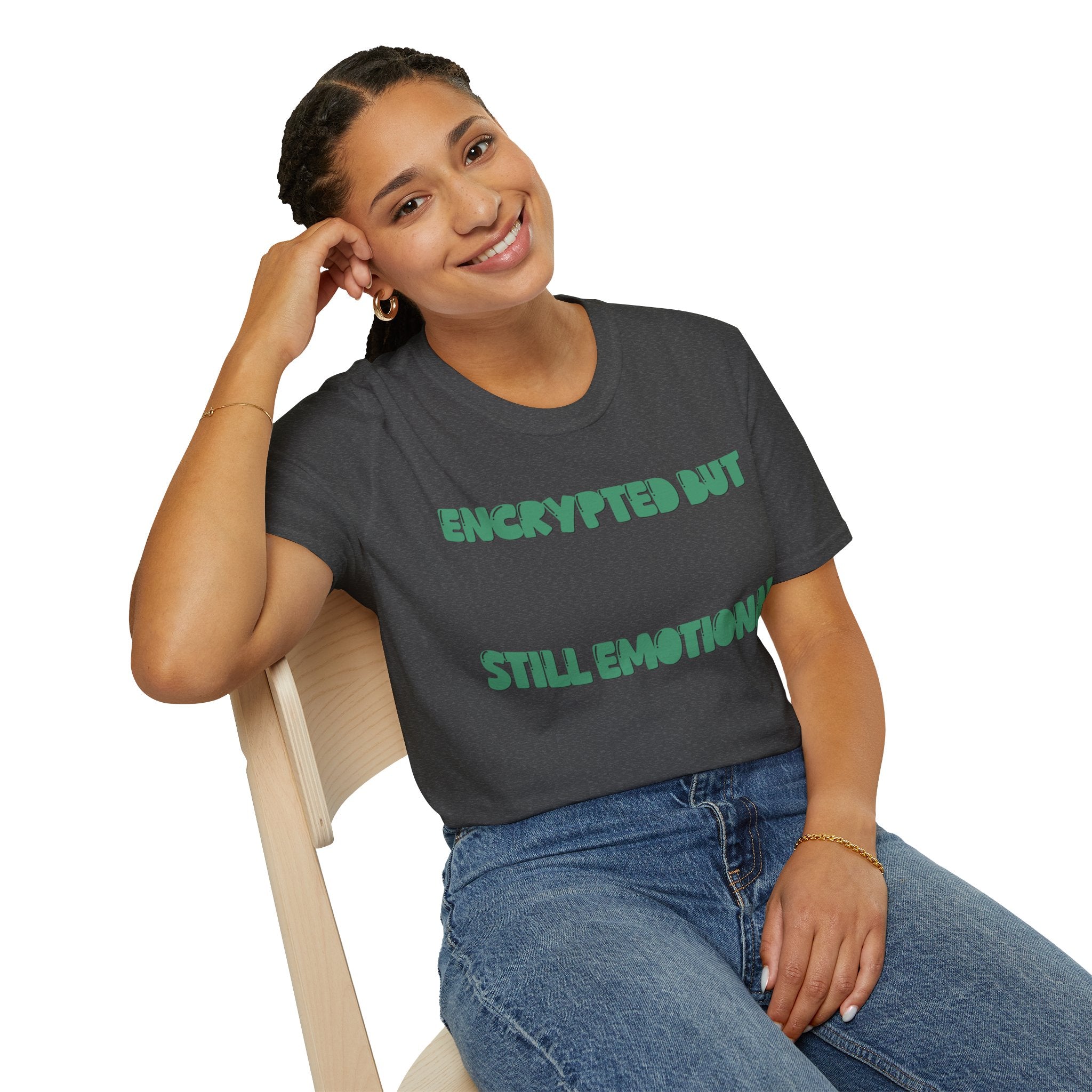CipherCore Encrypted But Still Emotional Graphic Tee | Digital-Era Identity Wear