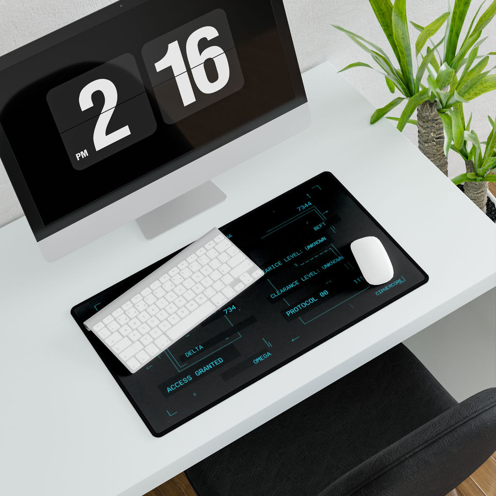 CipherCore Terminal Desk Mat — Command Surface for the Digital Operator