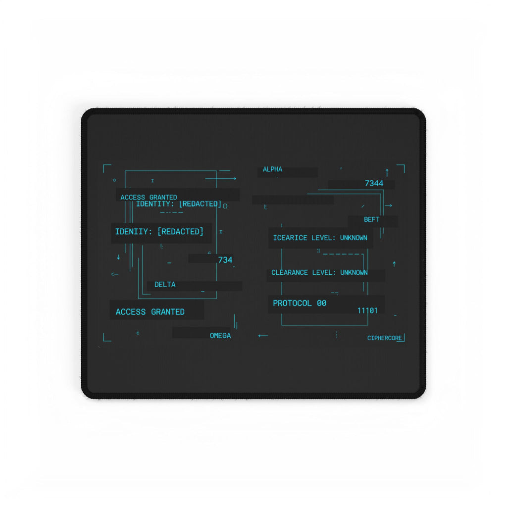 CipherCore Terminal Desk Mat — Command Surface for the Digital Operator