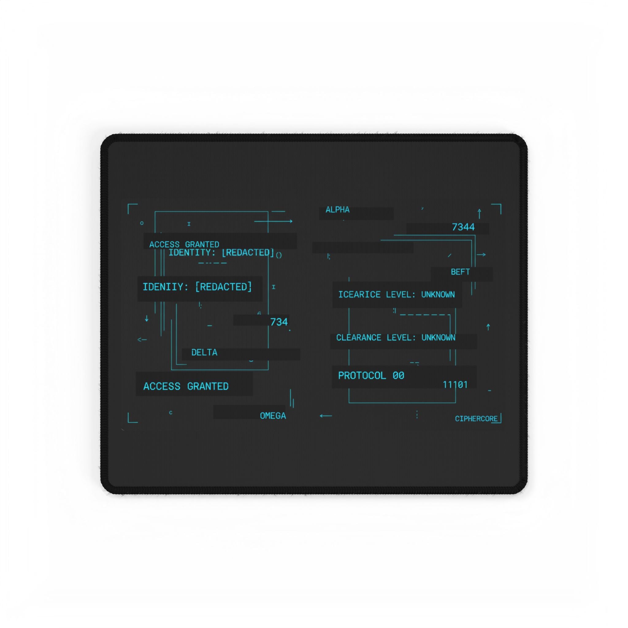 CipherCore Terminal Desk Mat — Command Surface for the Digital Operator